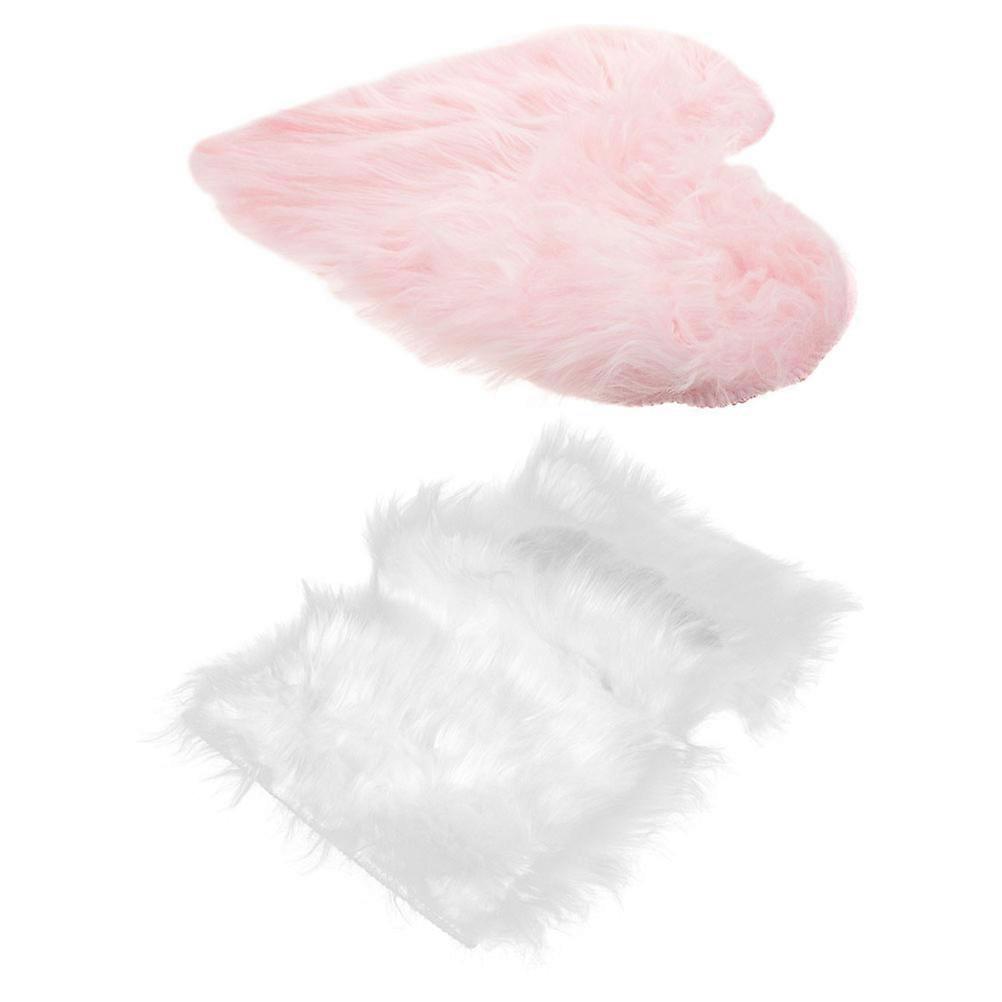 Assorted Color Manicure Background Mat Heart Shaped 51.00X31.00X2.00CM Perfect For Nail Styling And Photo Shoots 2 Pcs