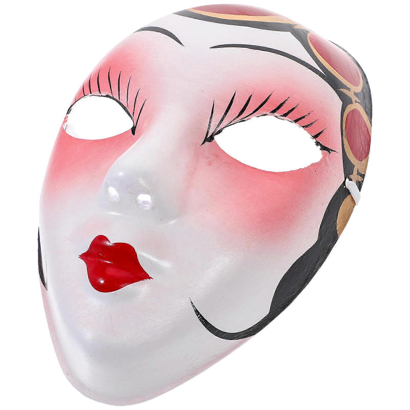 Chinese Opera Mask Party Mask for Wall Decoration 2Pcs Multi Colored Masks