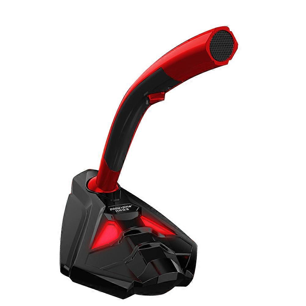 Gaming Computer Microphone for Audio with 3Pcs USB Red Professional