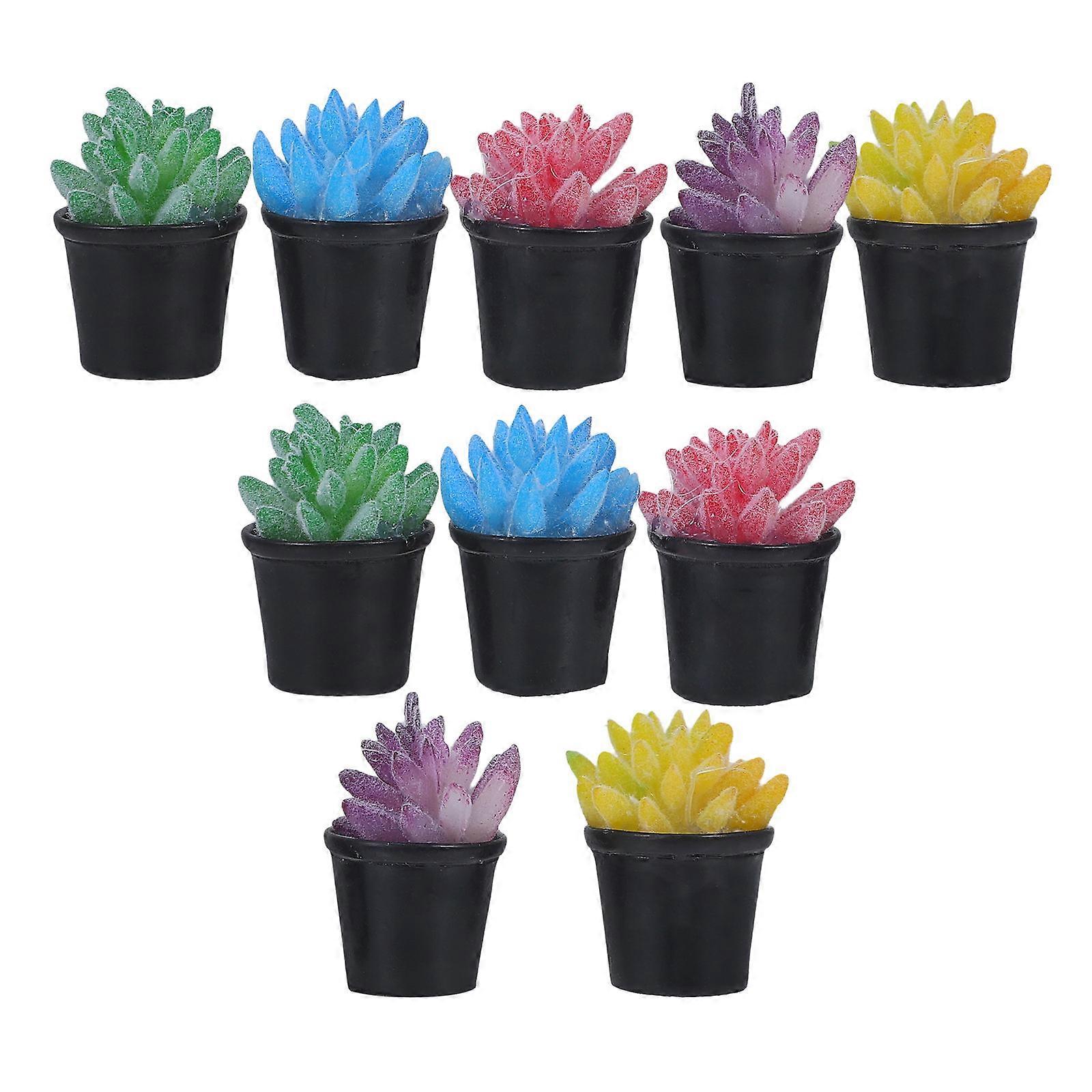 Mini Succulents Mini House Plants for Decor 20Pcs Small Potted Models