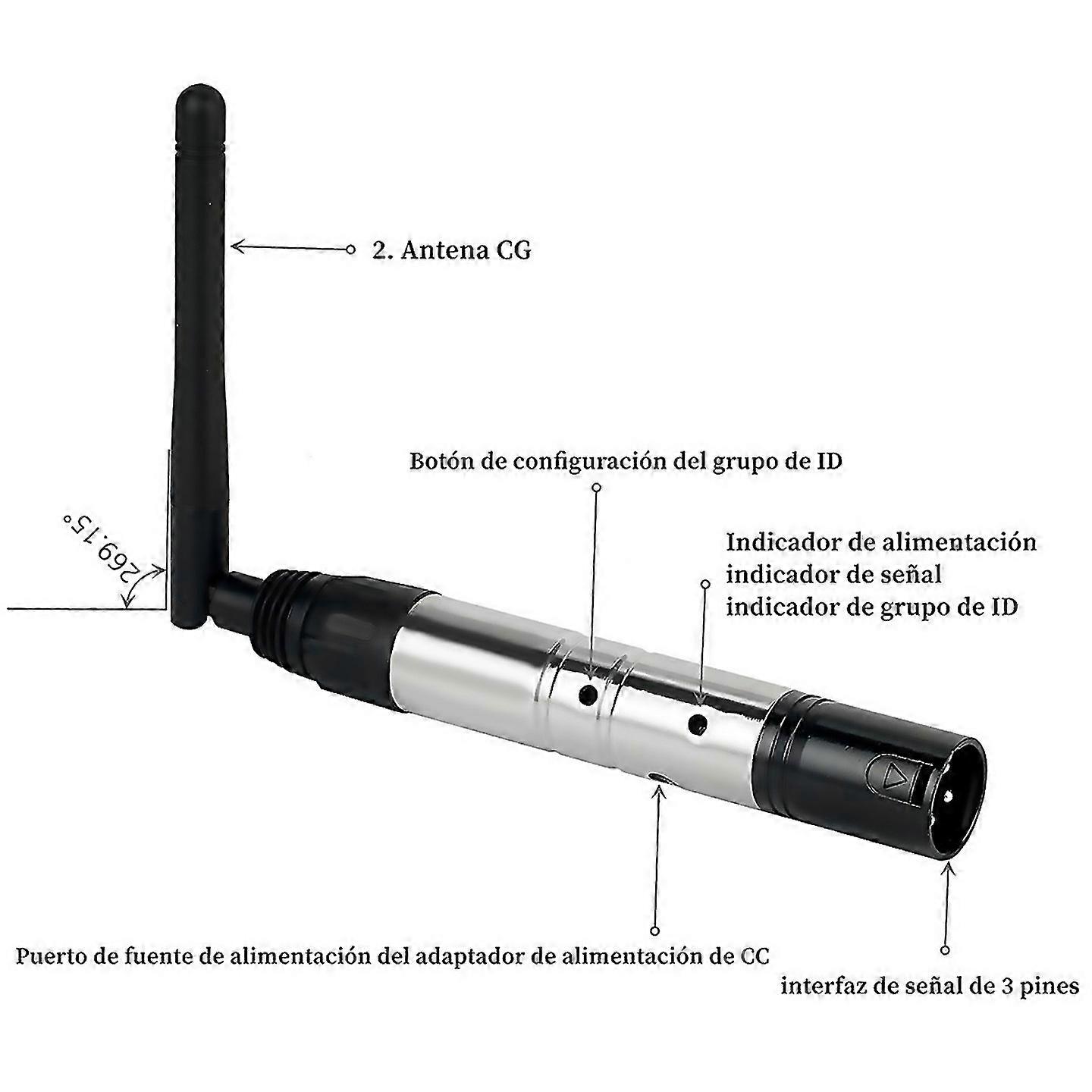 Per ricevitore trasmettitore wireless Dmx512 Eu