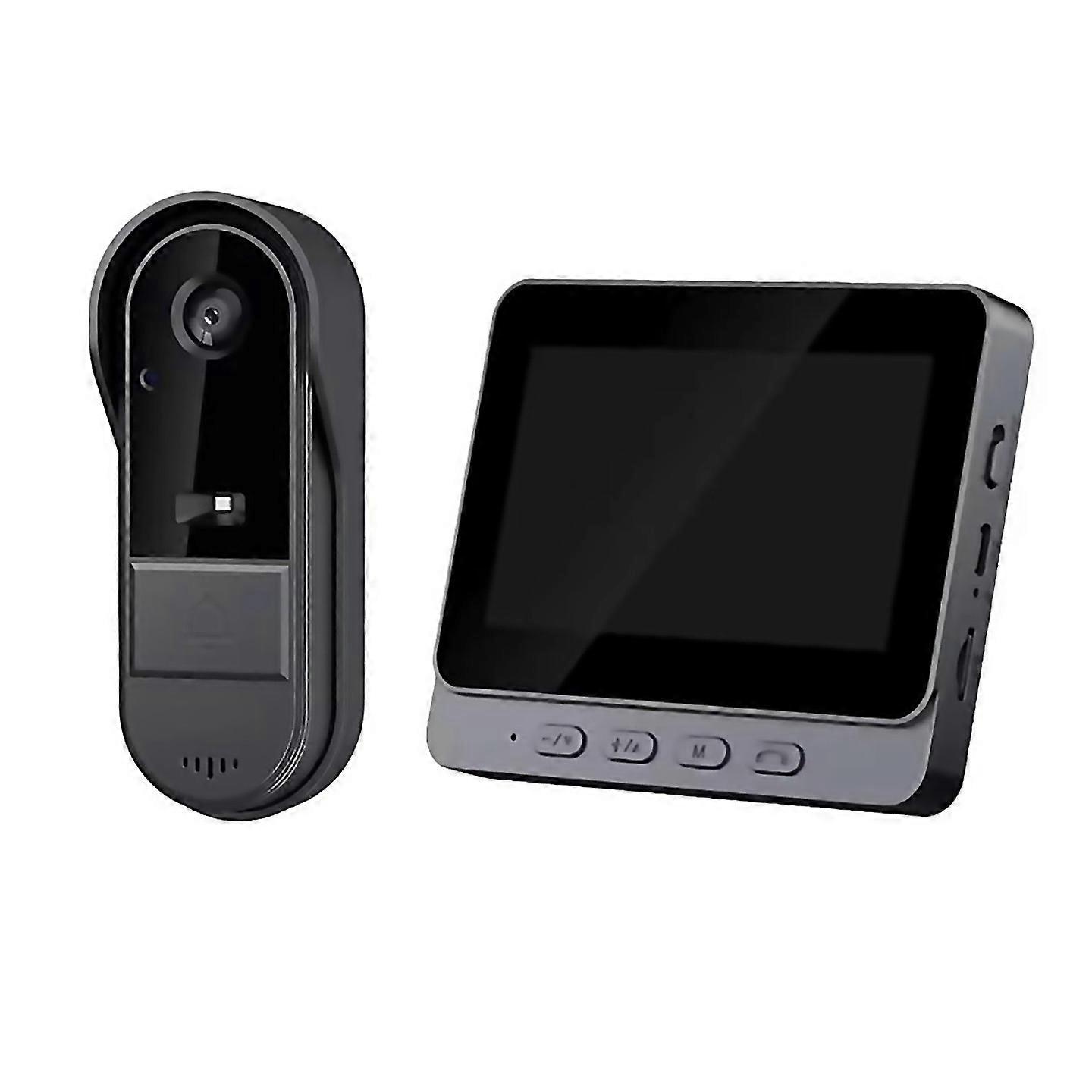 For Wireless Intercom Doorbell Night Hdvision 43in Ips Screen