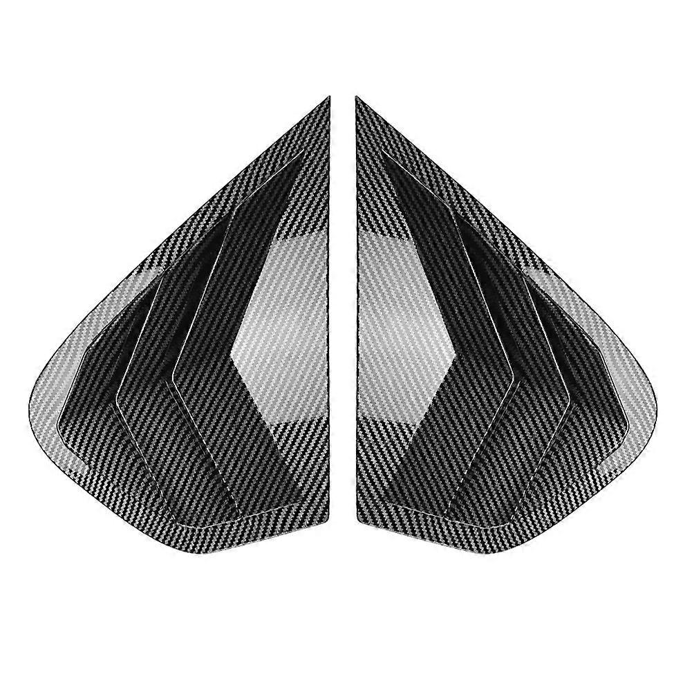 Car Side Window Louver Cover for X6 E71 E72 Carbon Fiber Pattern
