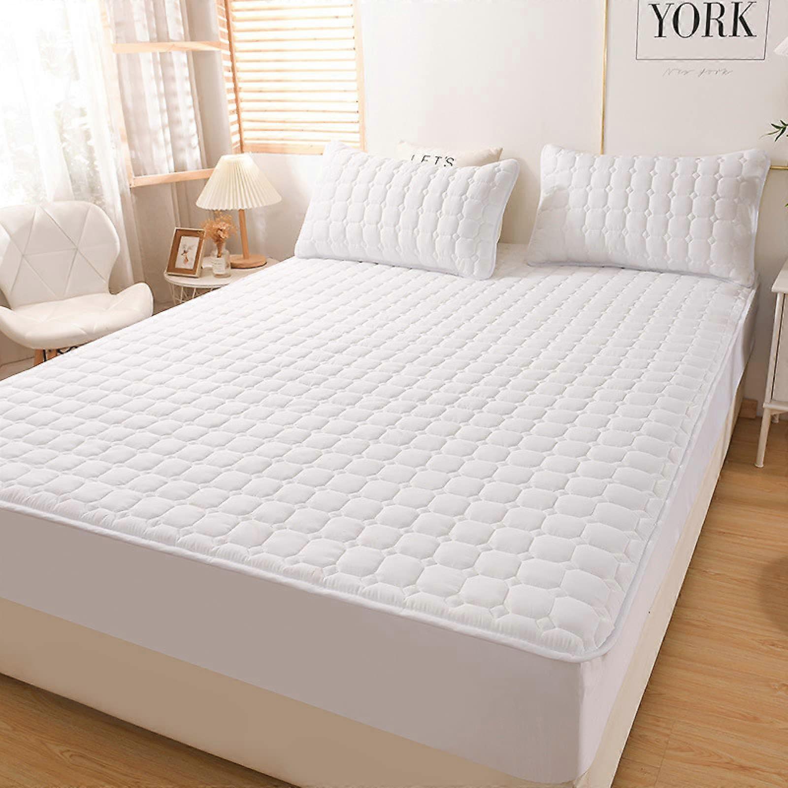 Mattress Protector 180x20030cm Jn4, 100% Cotton, Breathable, 3Piece Mattress Topper Set