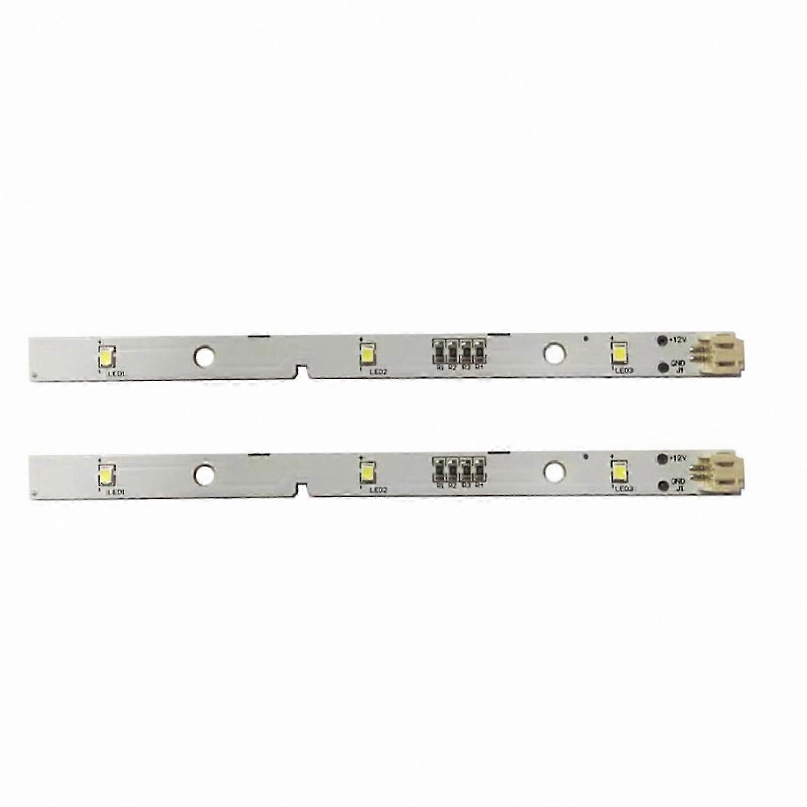 2-Pack LED Light Strips for Refrigerator Panels, 12V Cold White Replacement Components