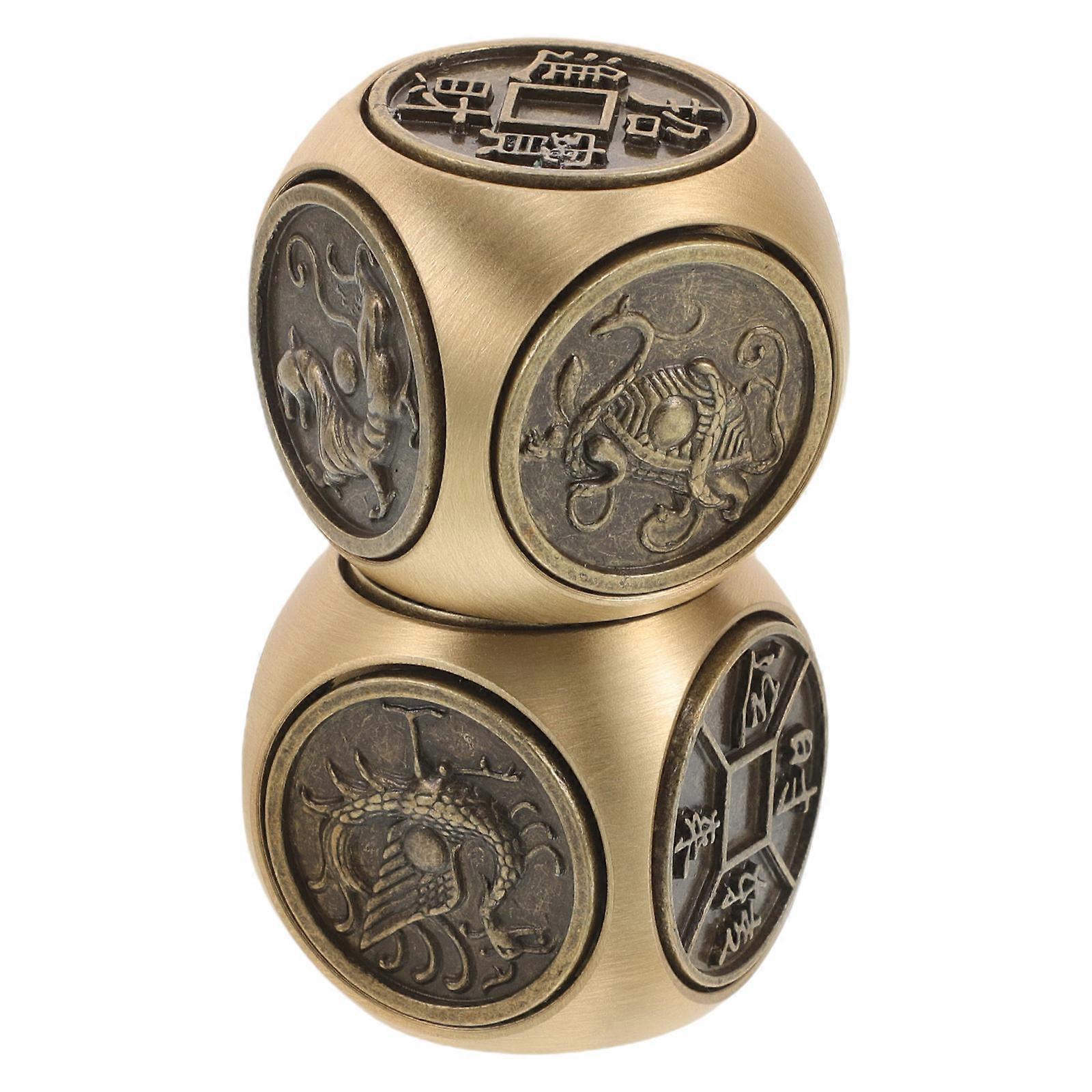 Retro Metal Handheld Toy for Party Use 8Pcs Unique Spinner Set