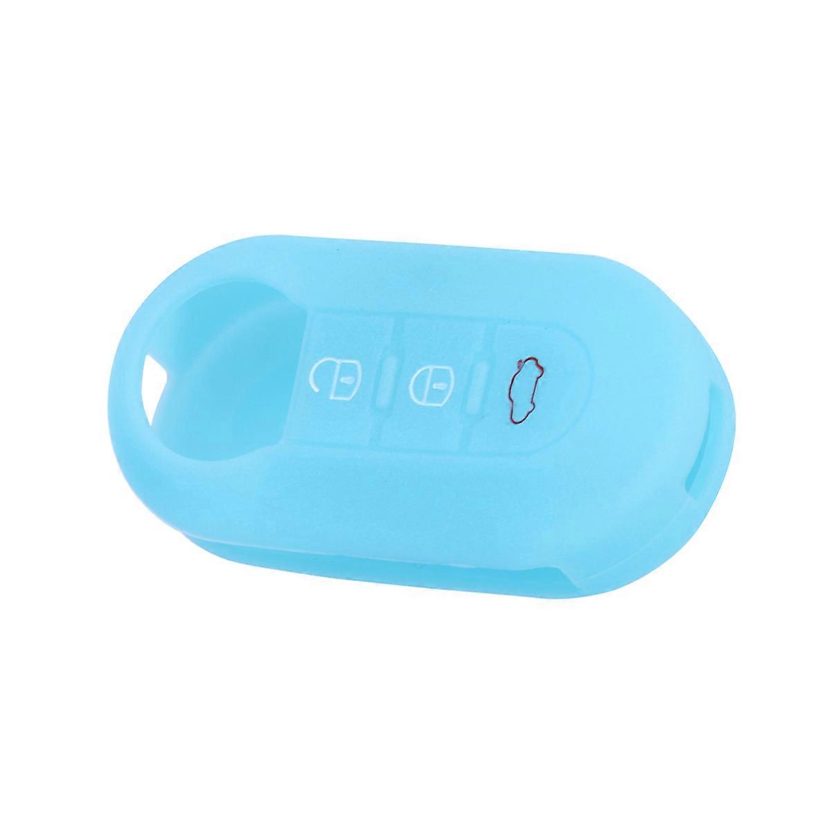 3 Buttons Silicone Car Key Case Cover for Blue