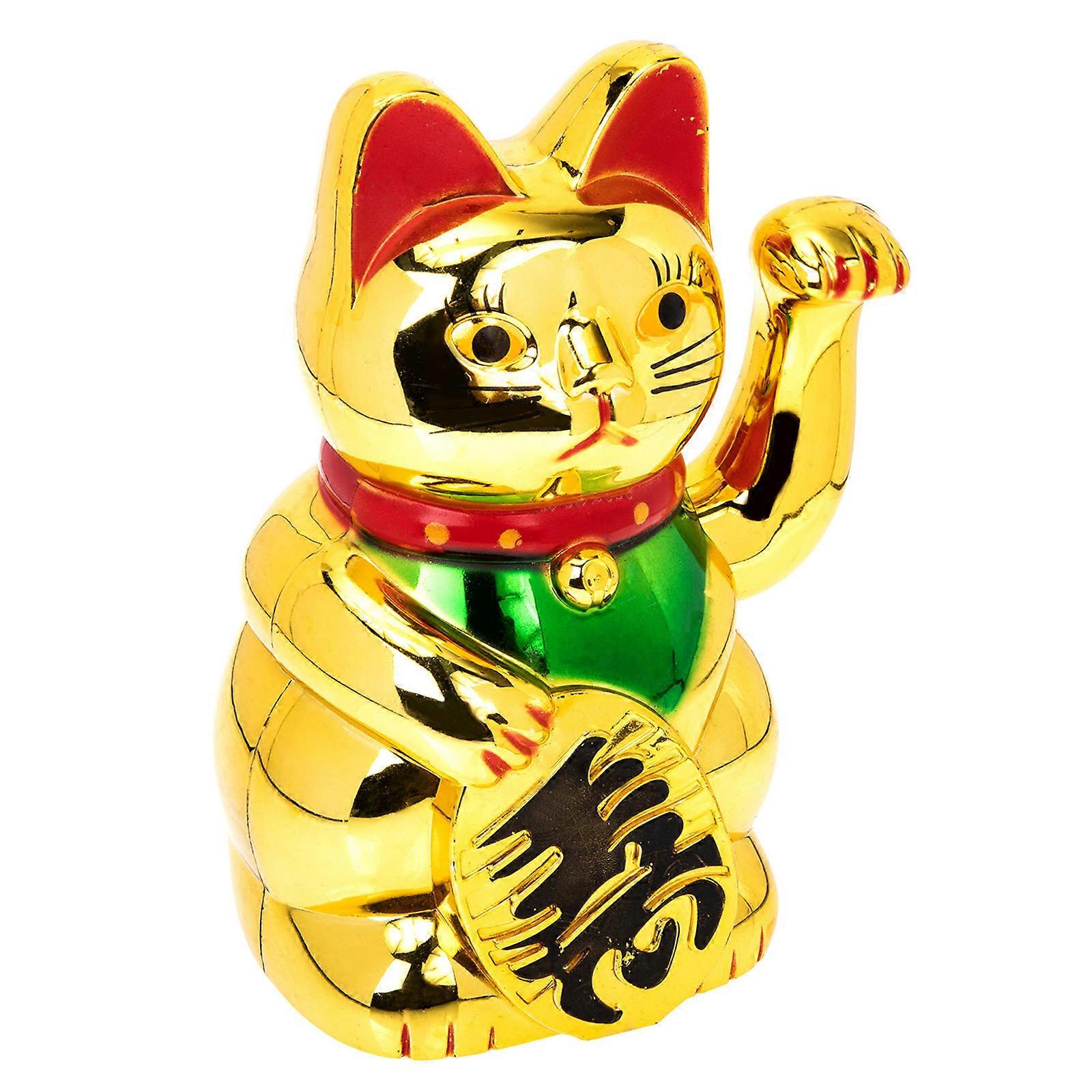 Cat Ornament Creative Waving Cat Decoration for 5Pcs Decor