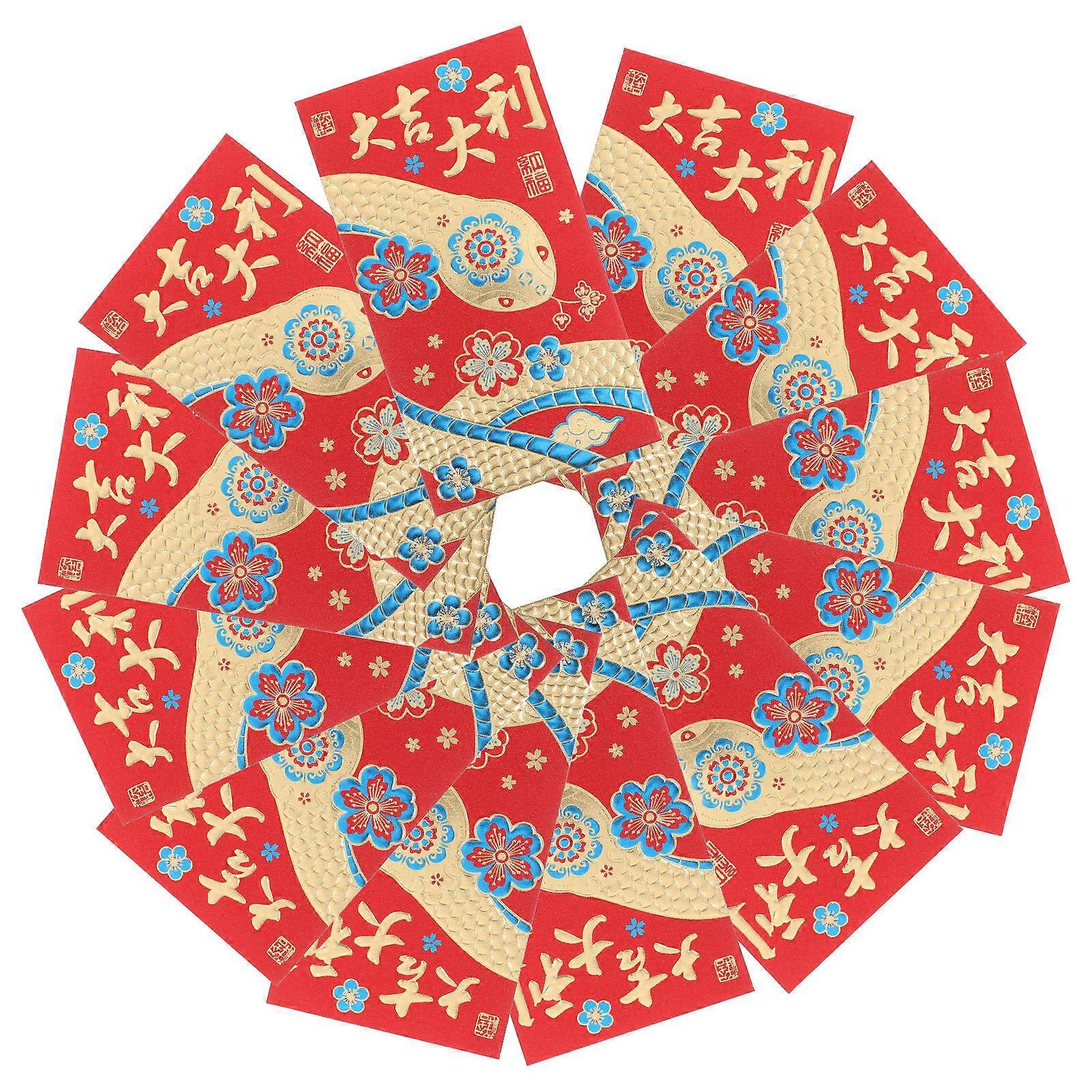 Red Envelopes Chinese New Year Year of The Snake for Wedding Use 48Pcs