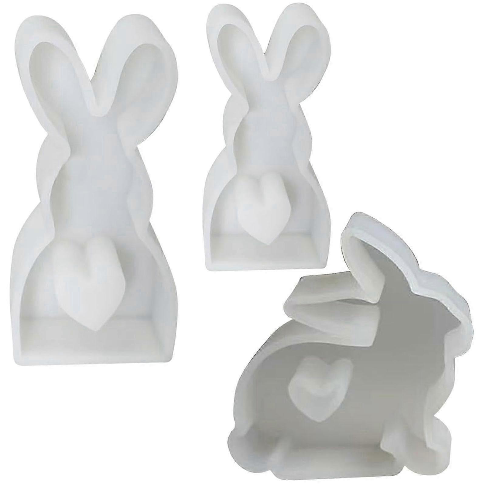 2025 Easter Rabbit Silicone Mould, Easter Rabbit Silicone Moulds, Casting Moulds, 3D