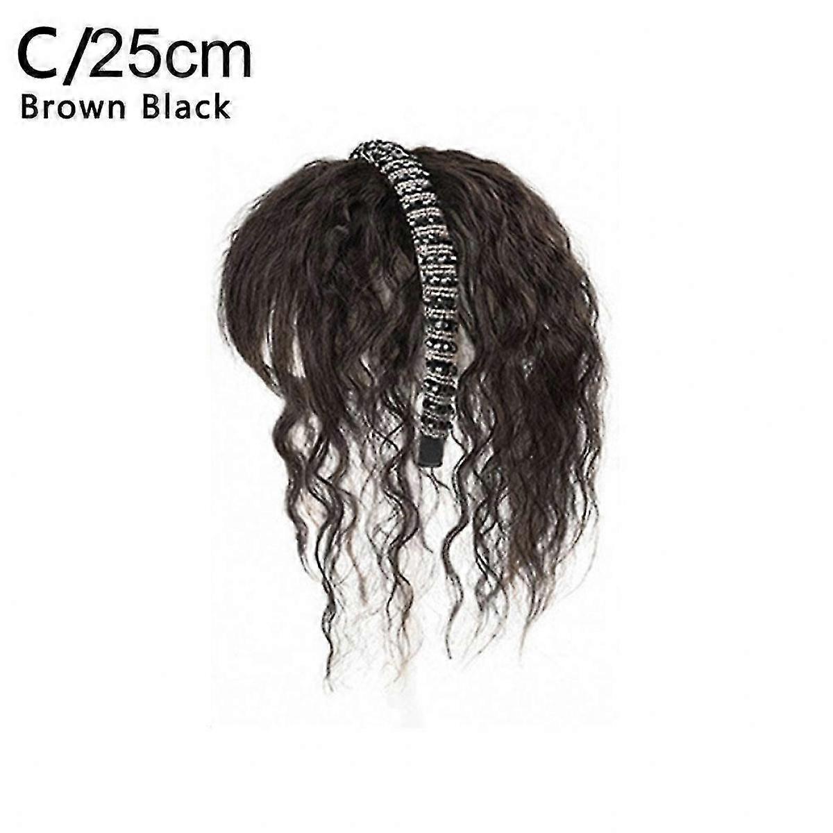 Crystal Headband Womens Wig - with Bangs & Extra Forehead Coverage
