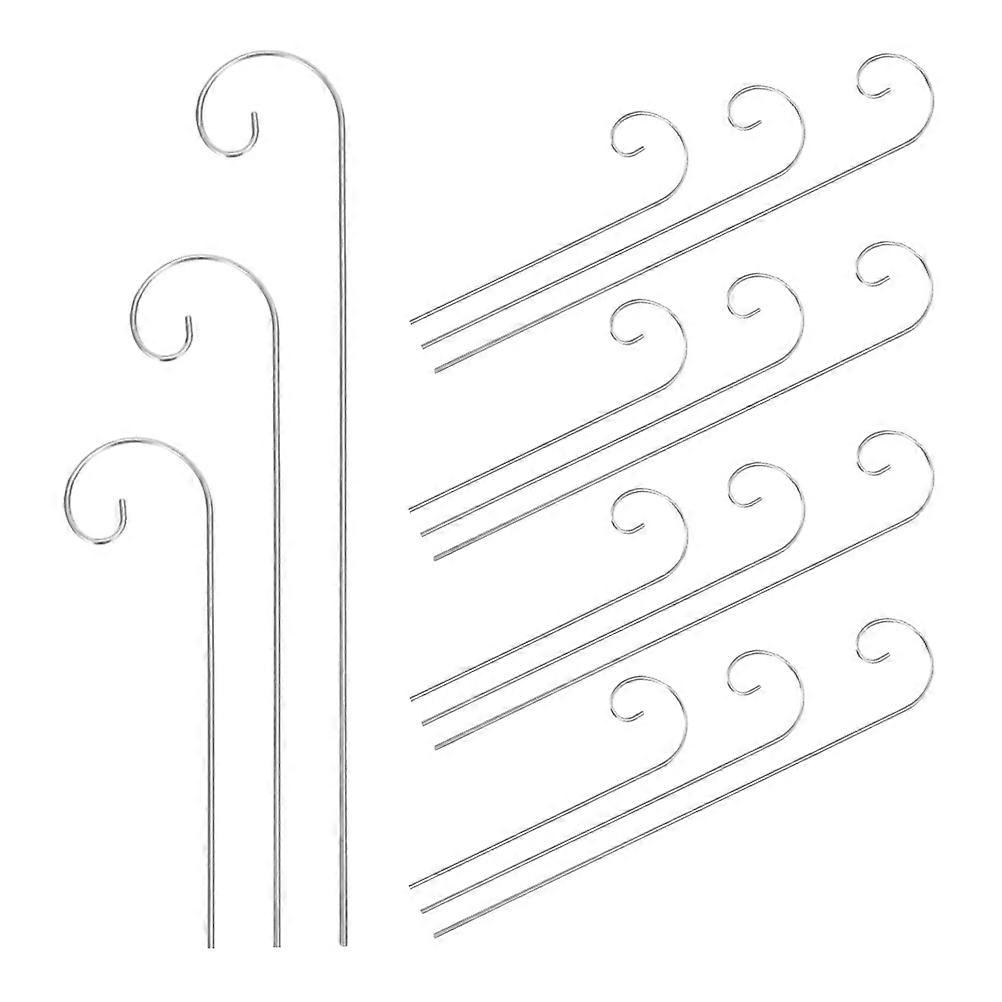 Garden Hooks Metal Shepherds Pole for Hanging Decorations 90Pcs