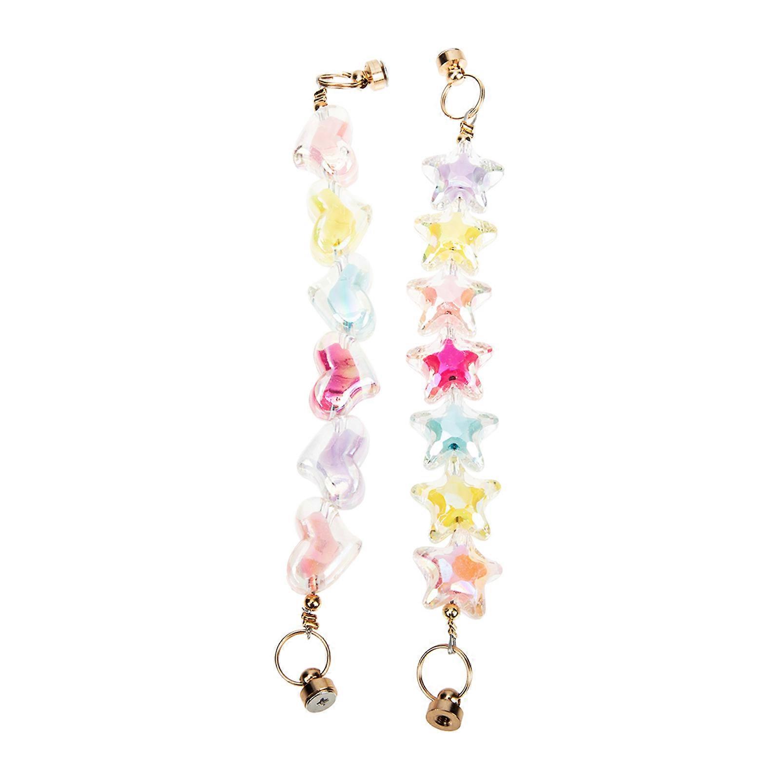 Phone Case Chain Acrylic 2Pcs for Decoration with Assorted Color Design