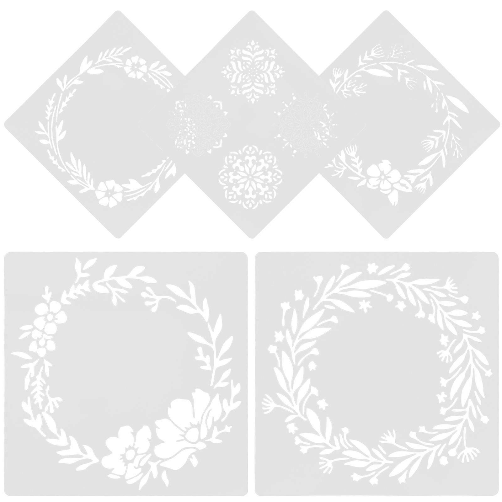 Painting Templates Drawing Stencils for Painting Using 5Pcs Art Stencils