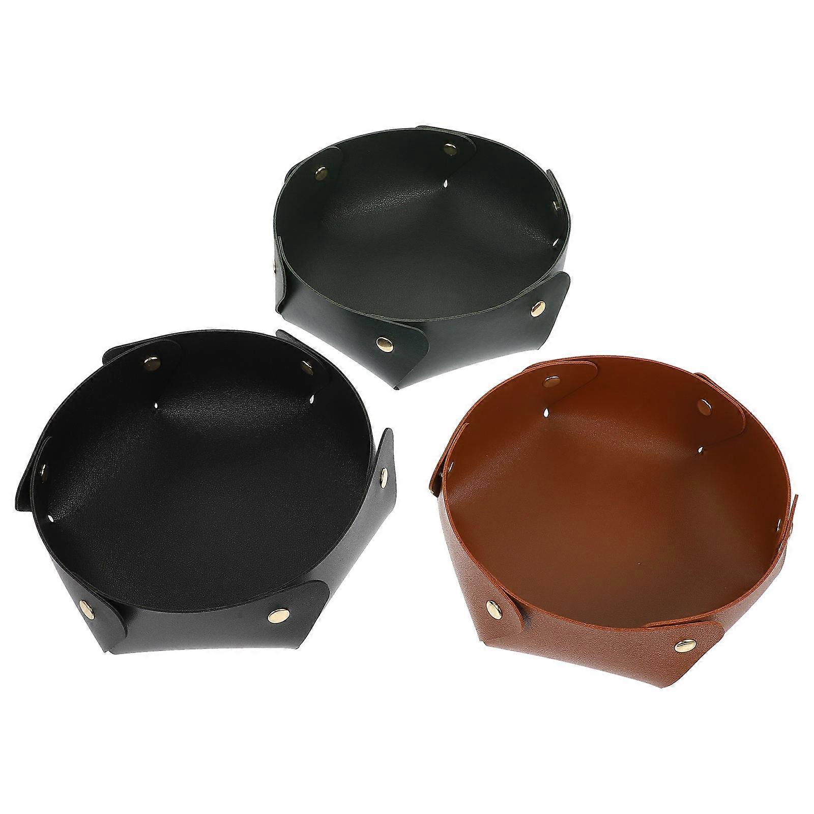 Storage Tray Triangle Coin Key Desktop Tray for Home Office 6Pcs