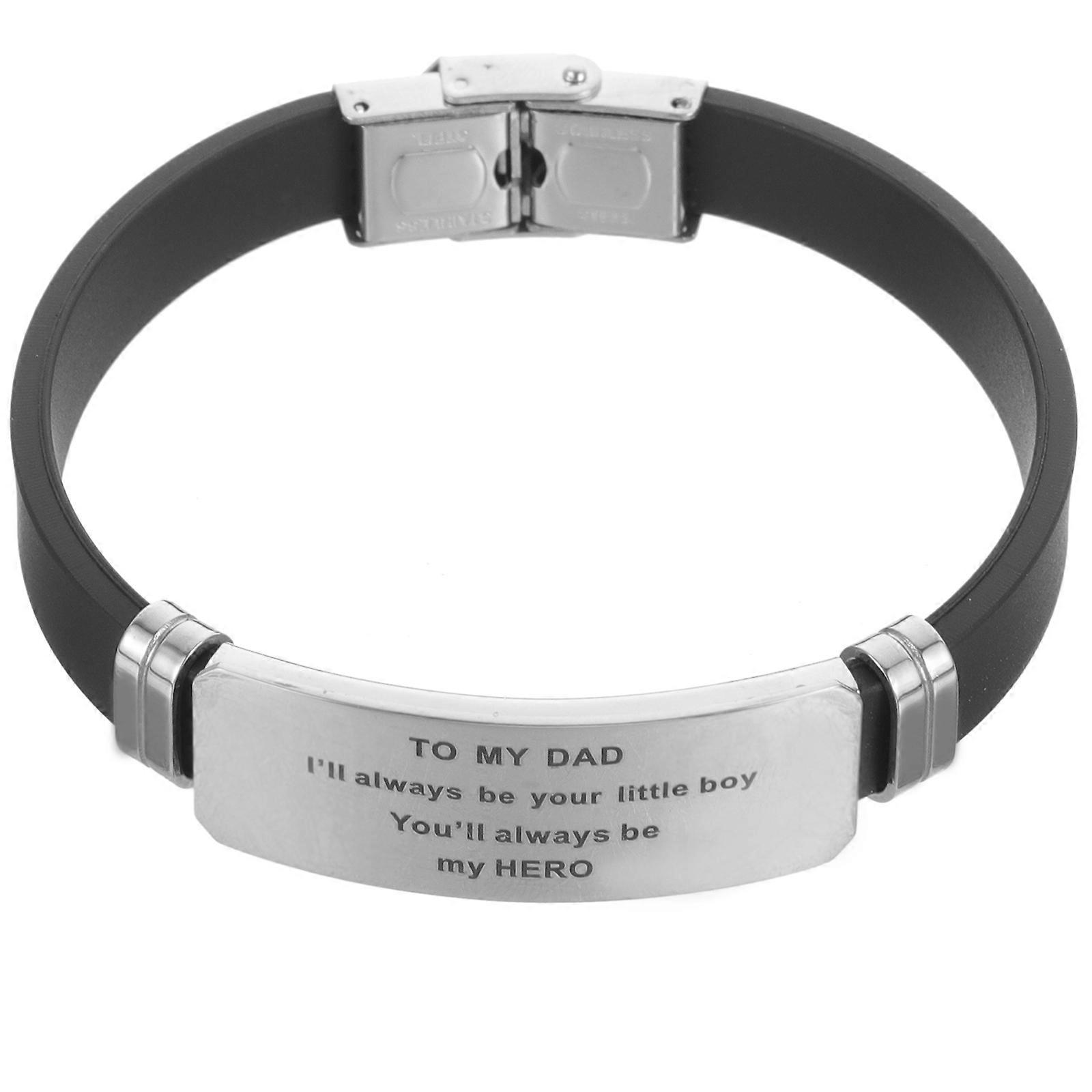 Men Bangle Father's Day Bracelet for Decoration 4Pcs Pack