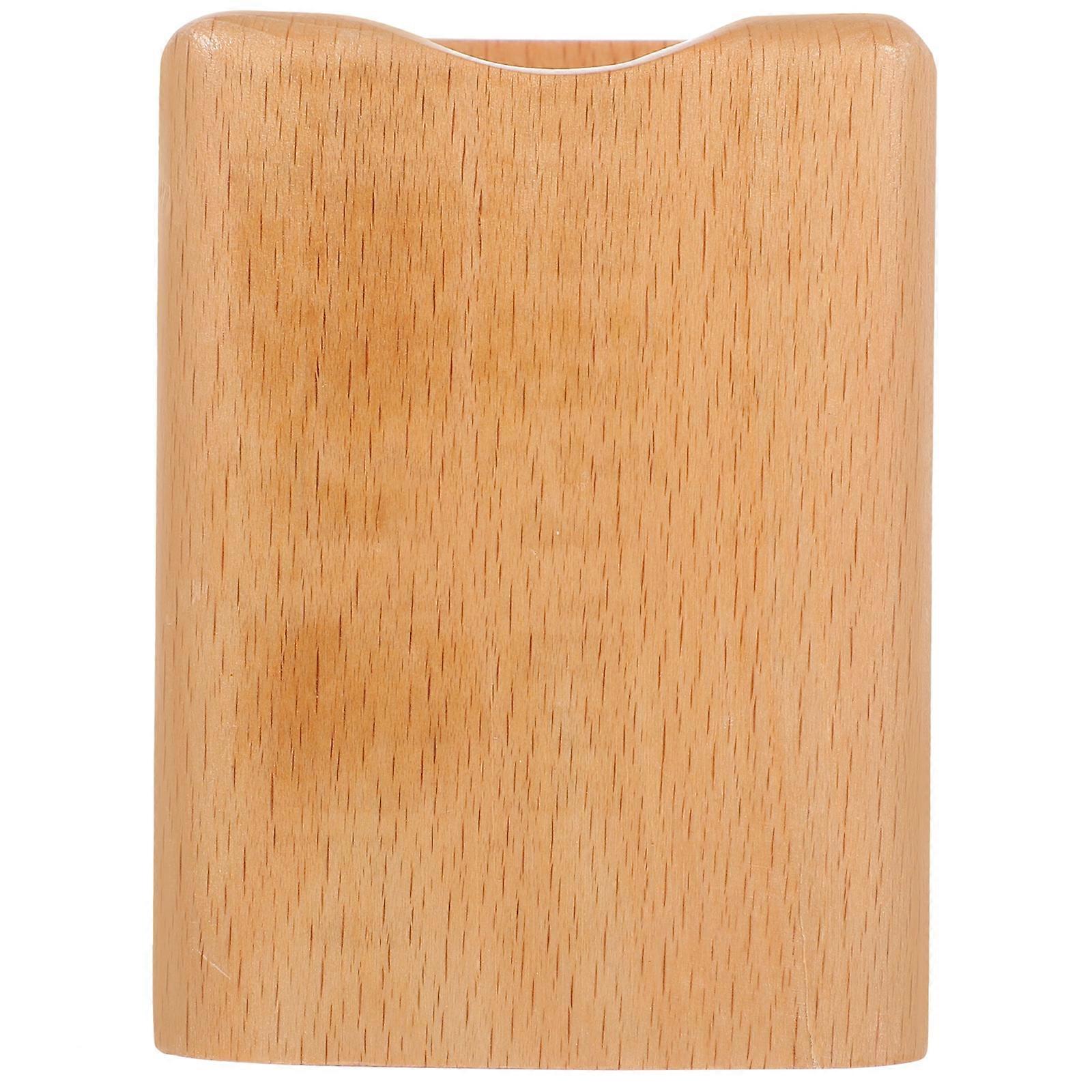 Brown Desk Pen Holder with Organizer Function 4Pcs Set