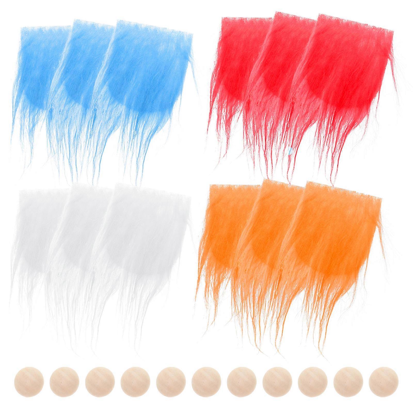 Pre-Cut Gnome Beard for DIY Gnome Crafting Faux 5Sets