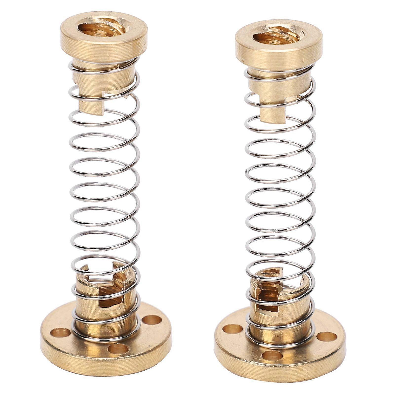 Gap Eliminate Nut T8 Anti Clearance Spring Brass Lead Thread Nut 3D Printer Accessories