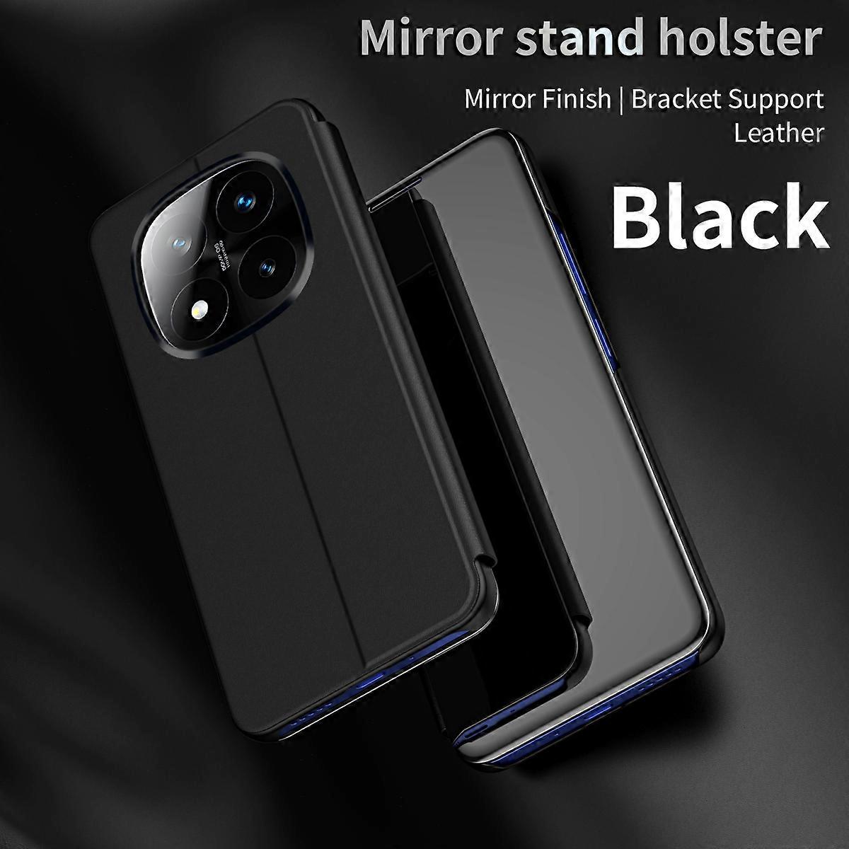 Luxury Mirror Flip Case For Redmi Note 14 Pro Plus Shockproof Armor Cover for Redmi Note 13 12 Pro Plus 12S 11S 10 Tough Carcasa