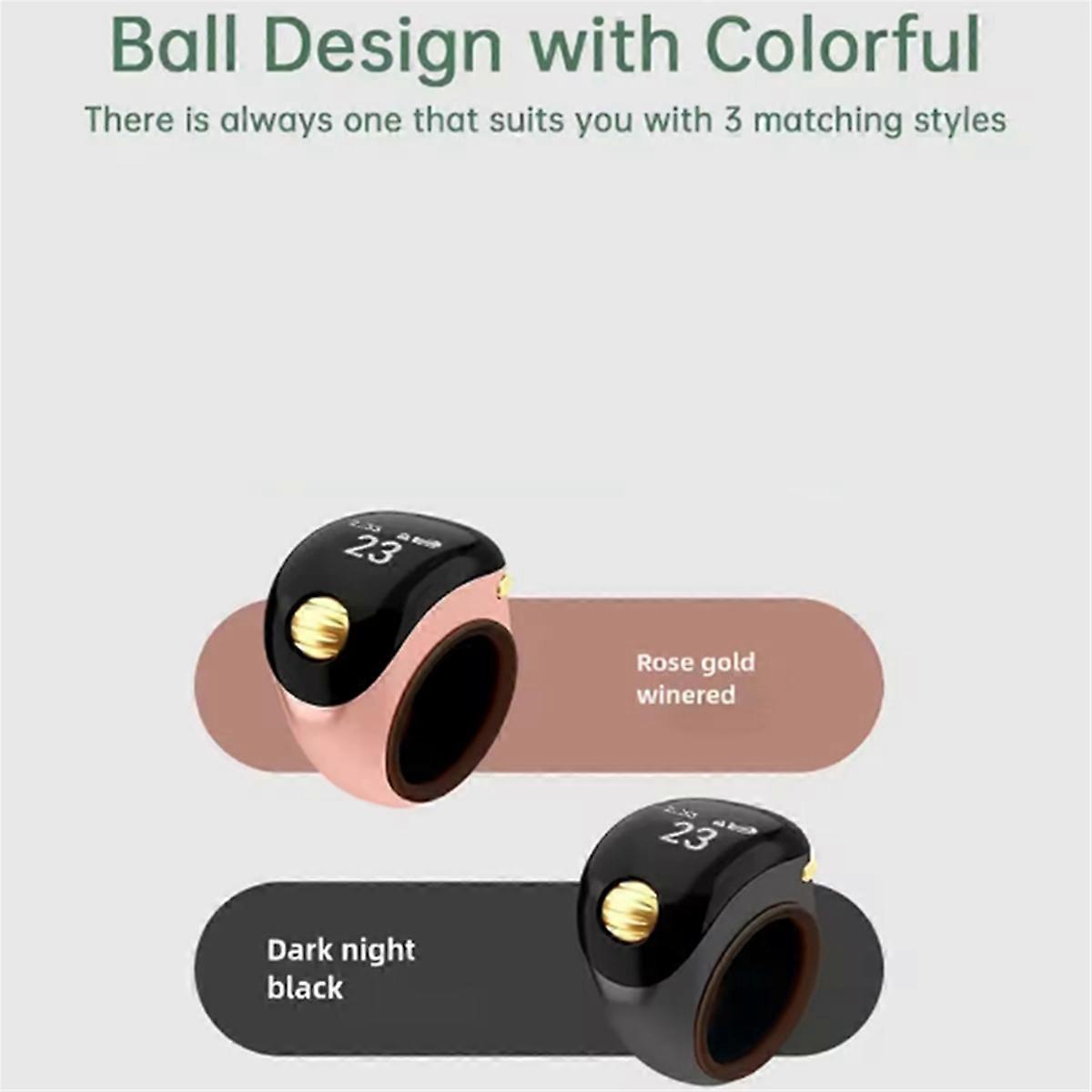 Portable Ring Type Ball Finger Counter Type C Rechargeable B