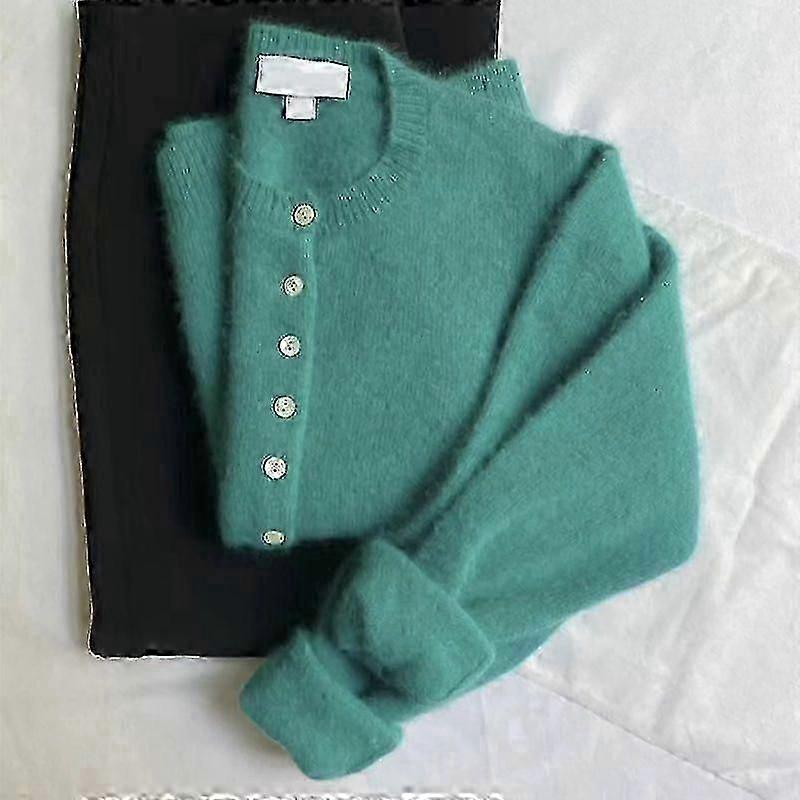 Autumn Soft and Gentle Outwear Sweater Coat Knitted Cardigan Vintage Women Loose Knitted Sweater Elegant Long Sleeve Tops