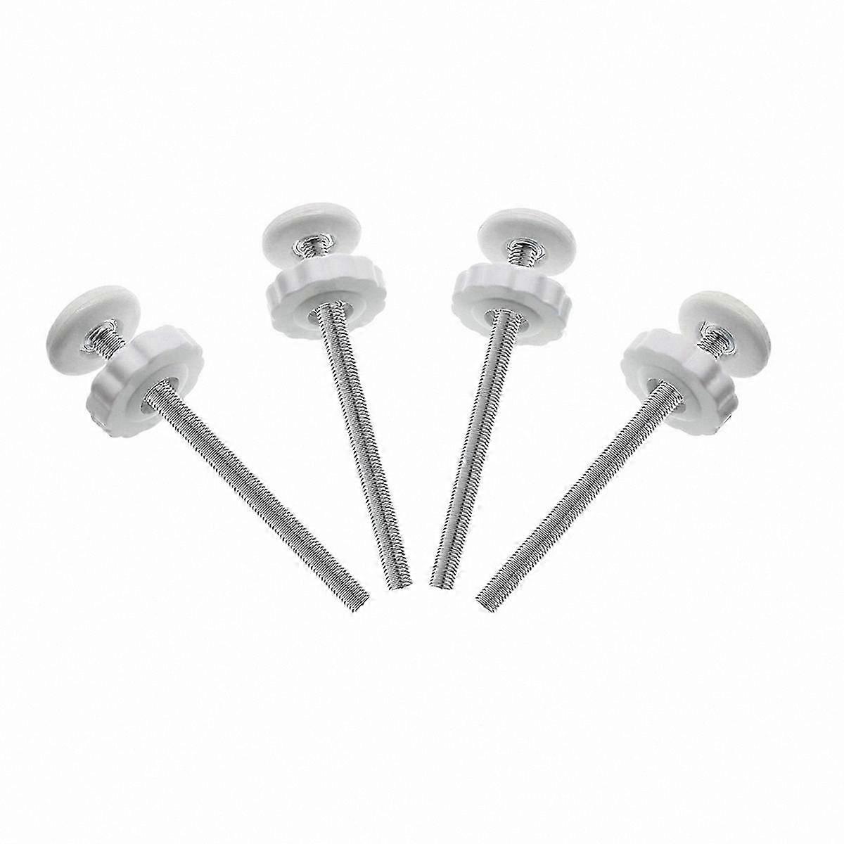 4-Pack M8 Threaded Spindle Rods for Baby Gates & Pet Barriers