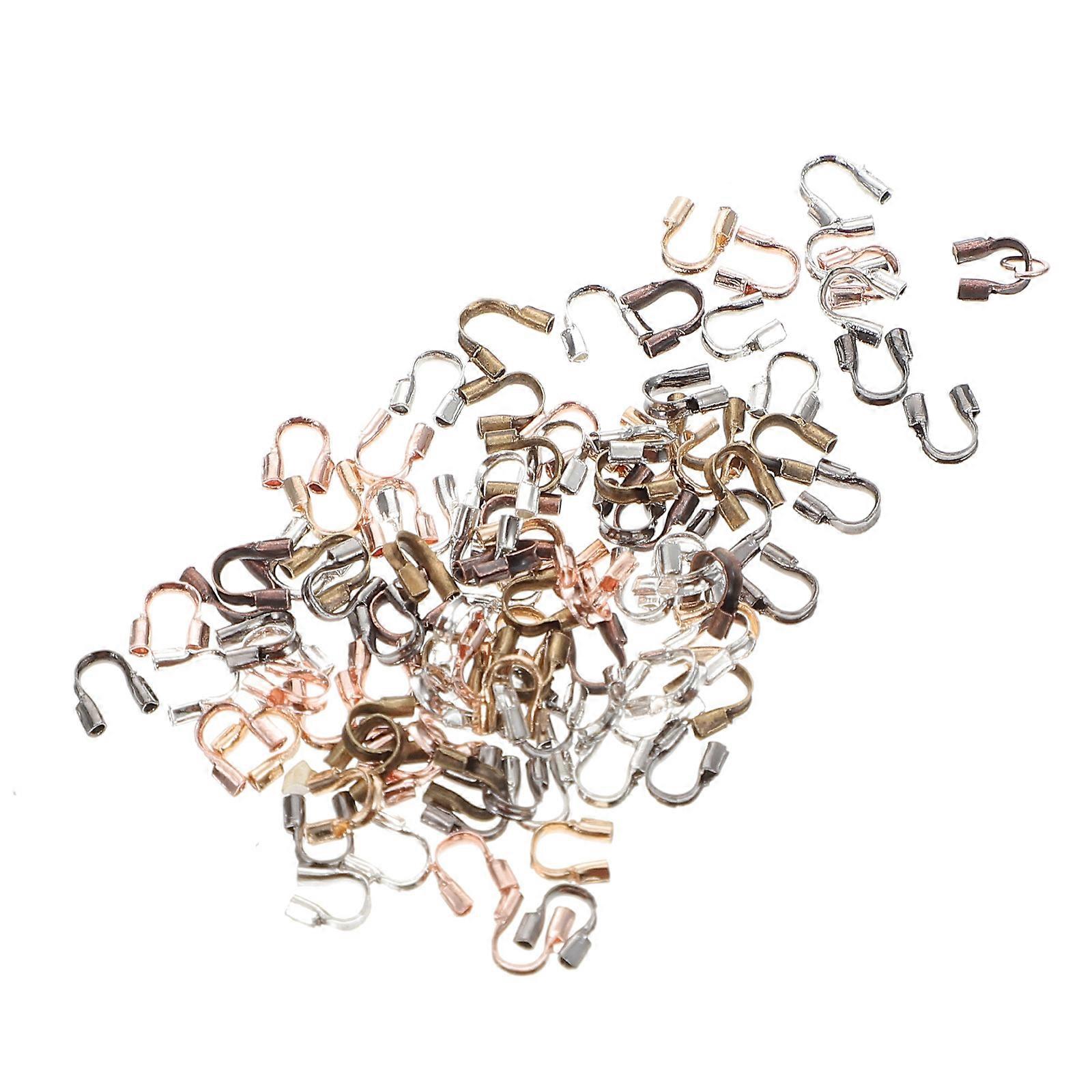 U Shaped Wire Connector for Bracelet Accessories 1000Pcs Assorted Color