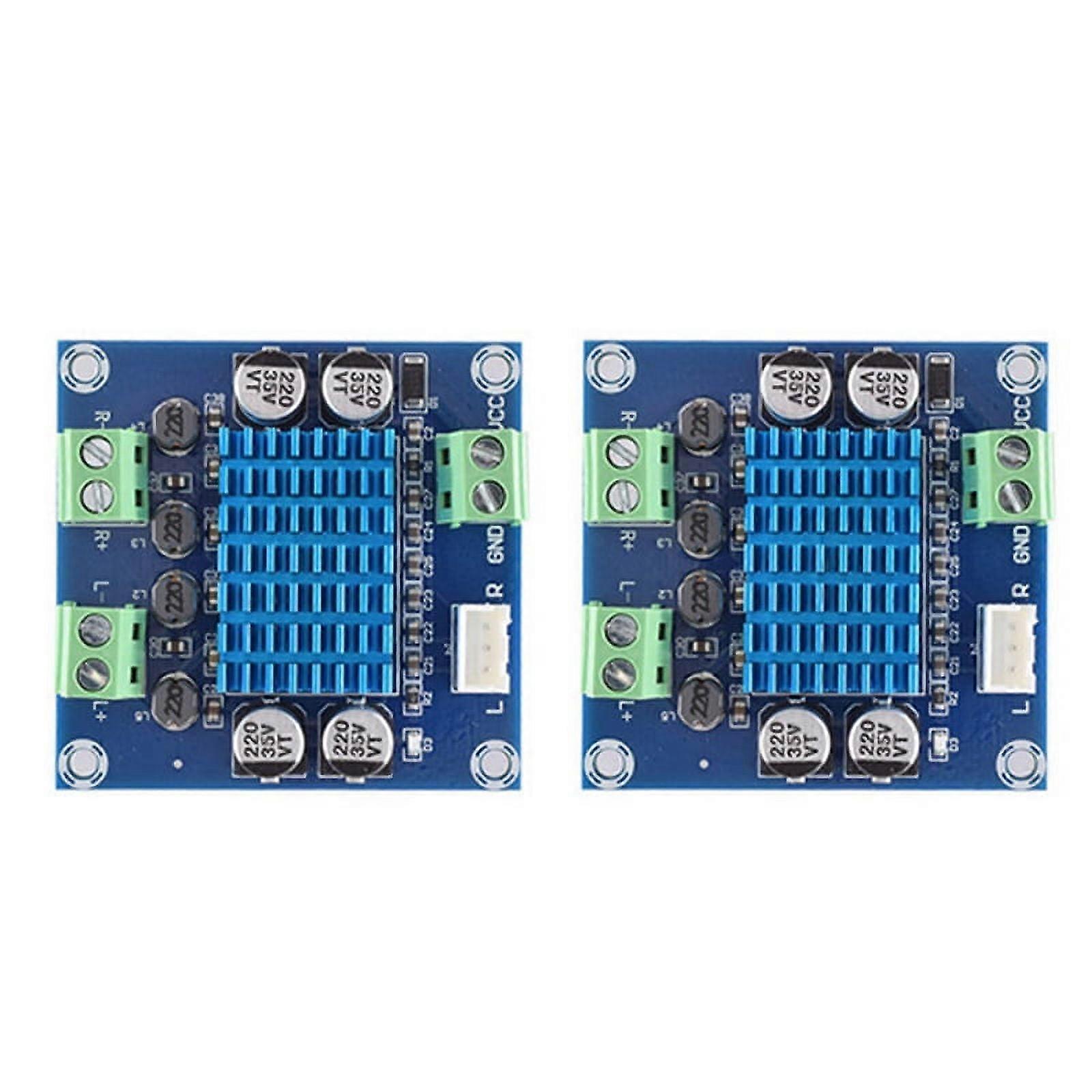 2X TPA3110 30W+30W 2.0 Channel Digital Stereo Audio Power Amplifier Board DC 8-26V 3A C6-001 XH-A232 with Terminal