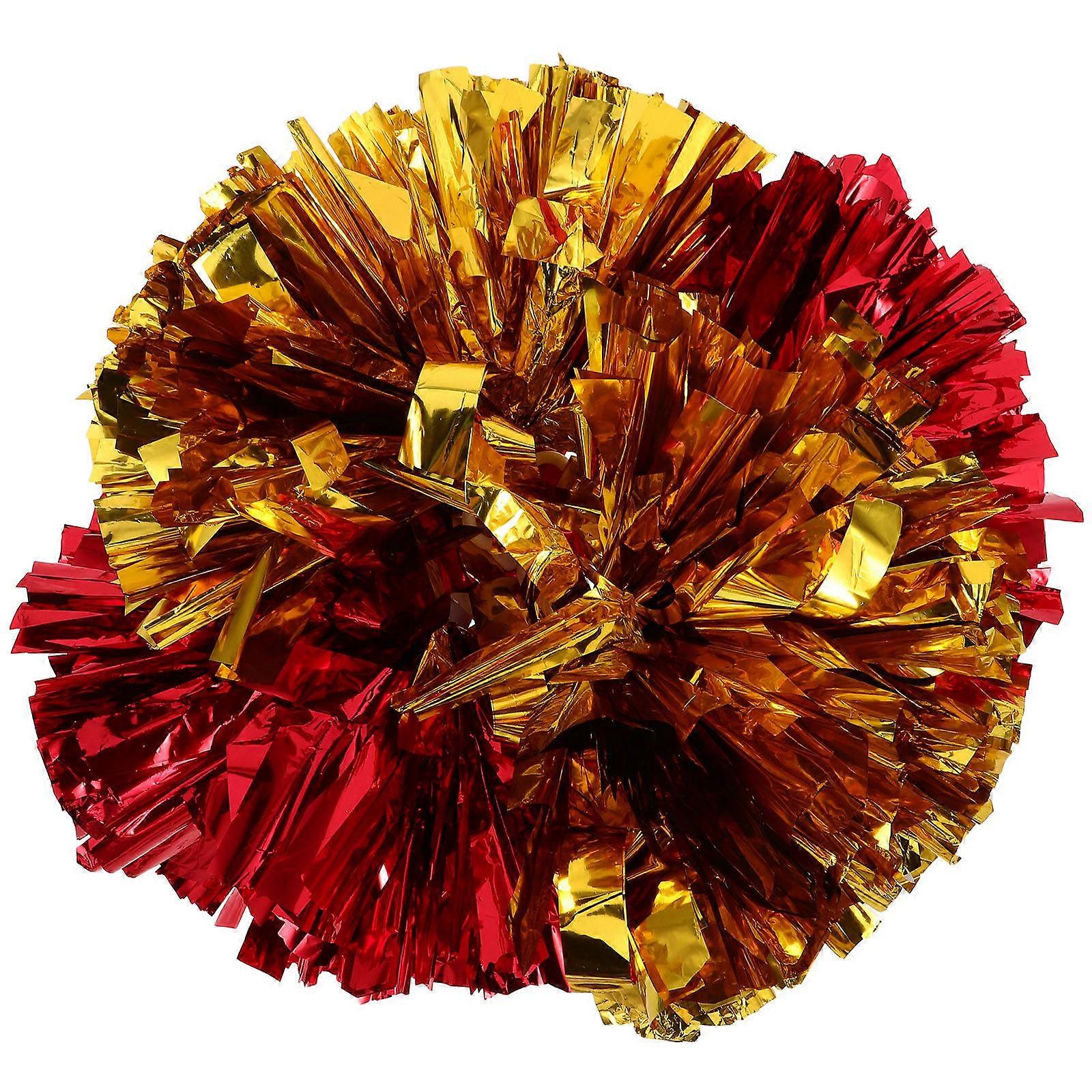 Cheerleading Pompoms Bulk for Cheering 20Pcs Metallic Dance Accessories