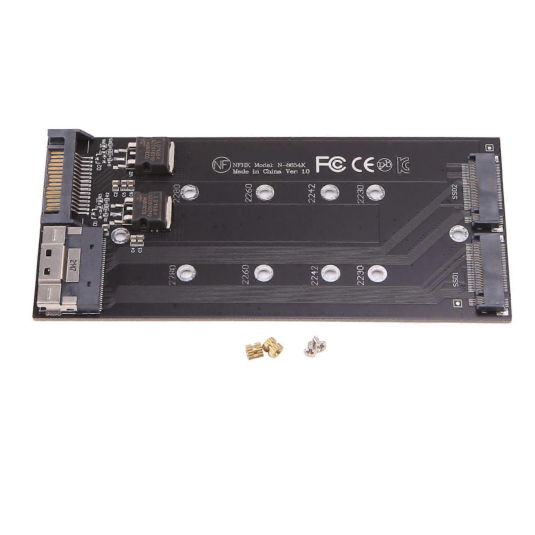 SFF-8654 8I Split Card X8 to VROC Dual NVMe M.2 NGFF to Slimline NVME
