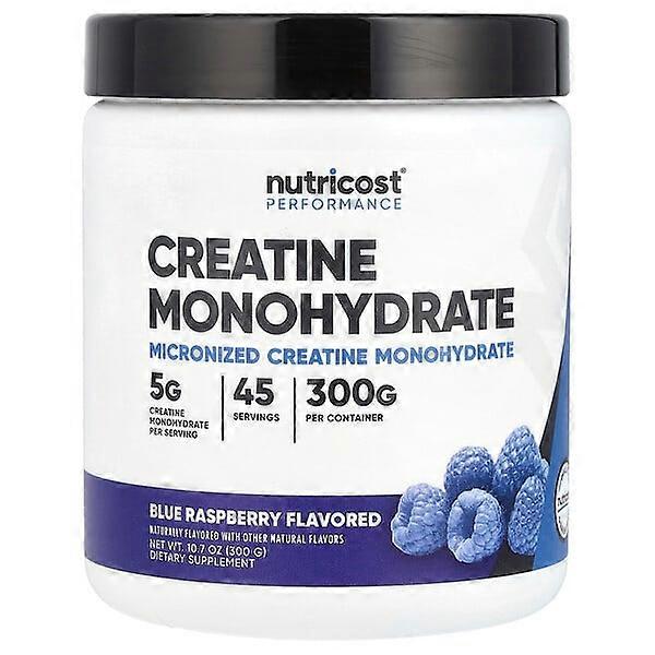 Nutricost, Performance, Creatine Monohydrate, Blue Raspberry, 10.7 oz (300 g)