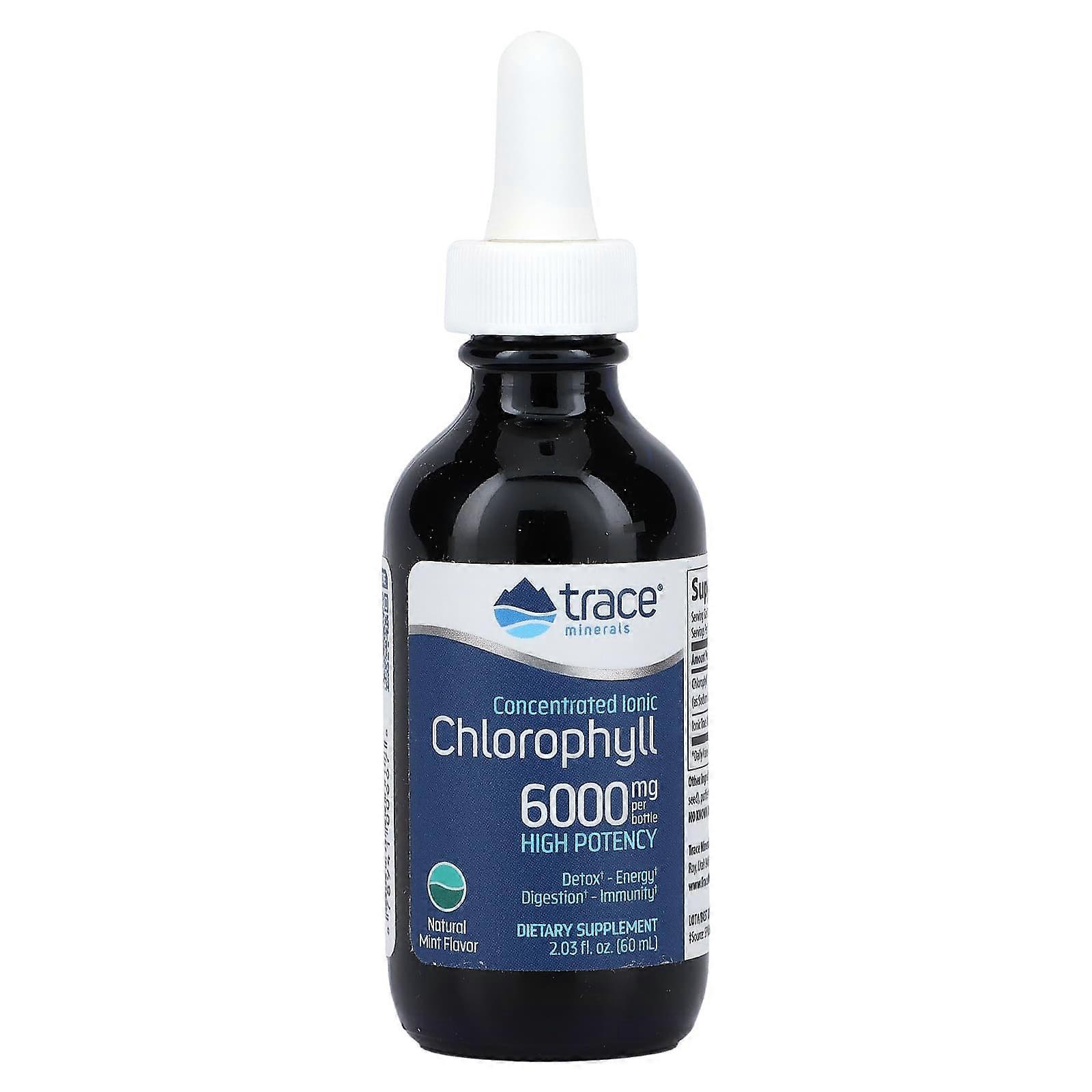 Concentrated Ionic Chlorophyll, Natural Mint, 6,000 mg, 2.03 fl oz (60 ml)