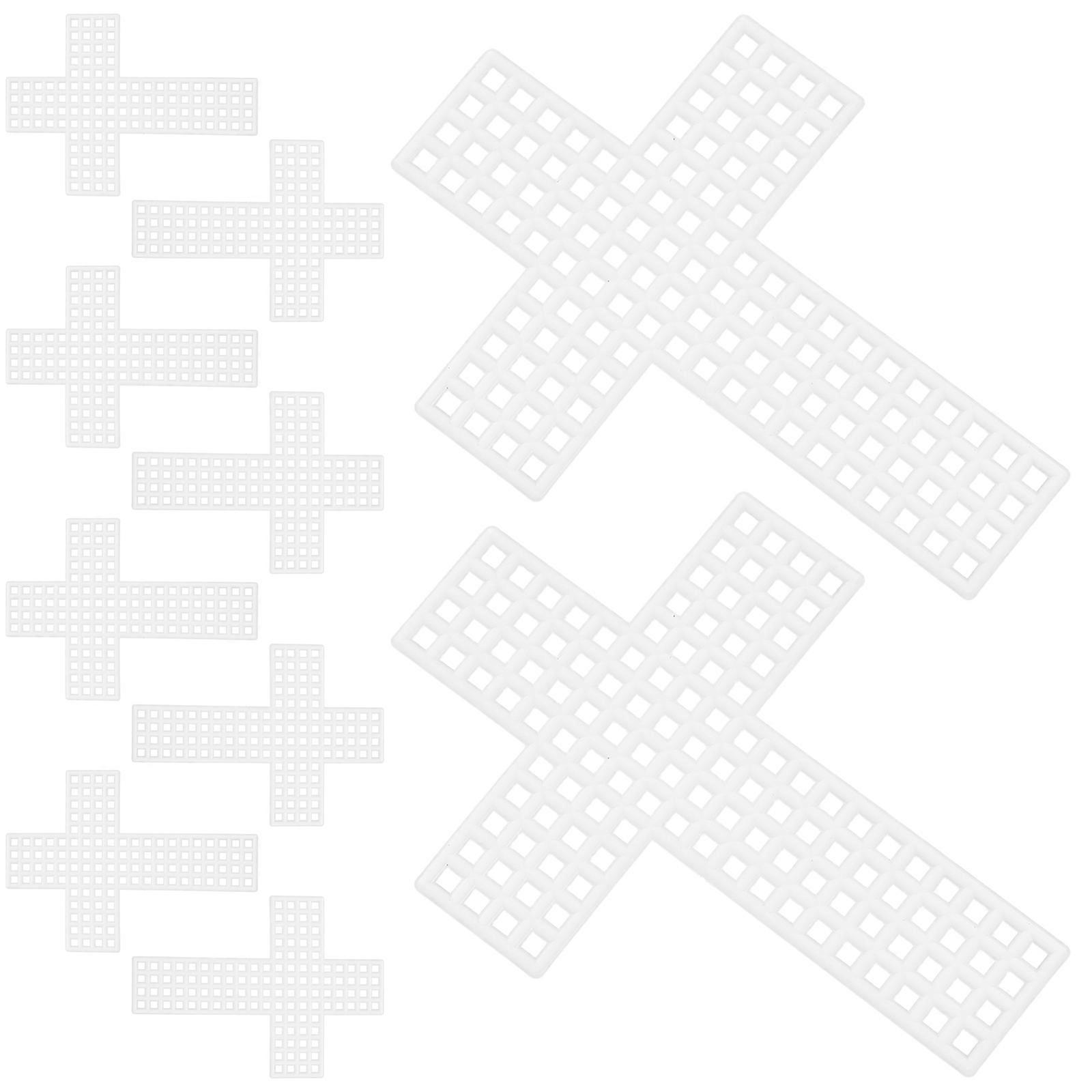 Plastic Cross Stitch Canvas Sheets for Cross Stitch 10Pcs Clear Needlework Grid