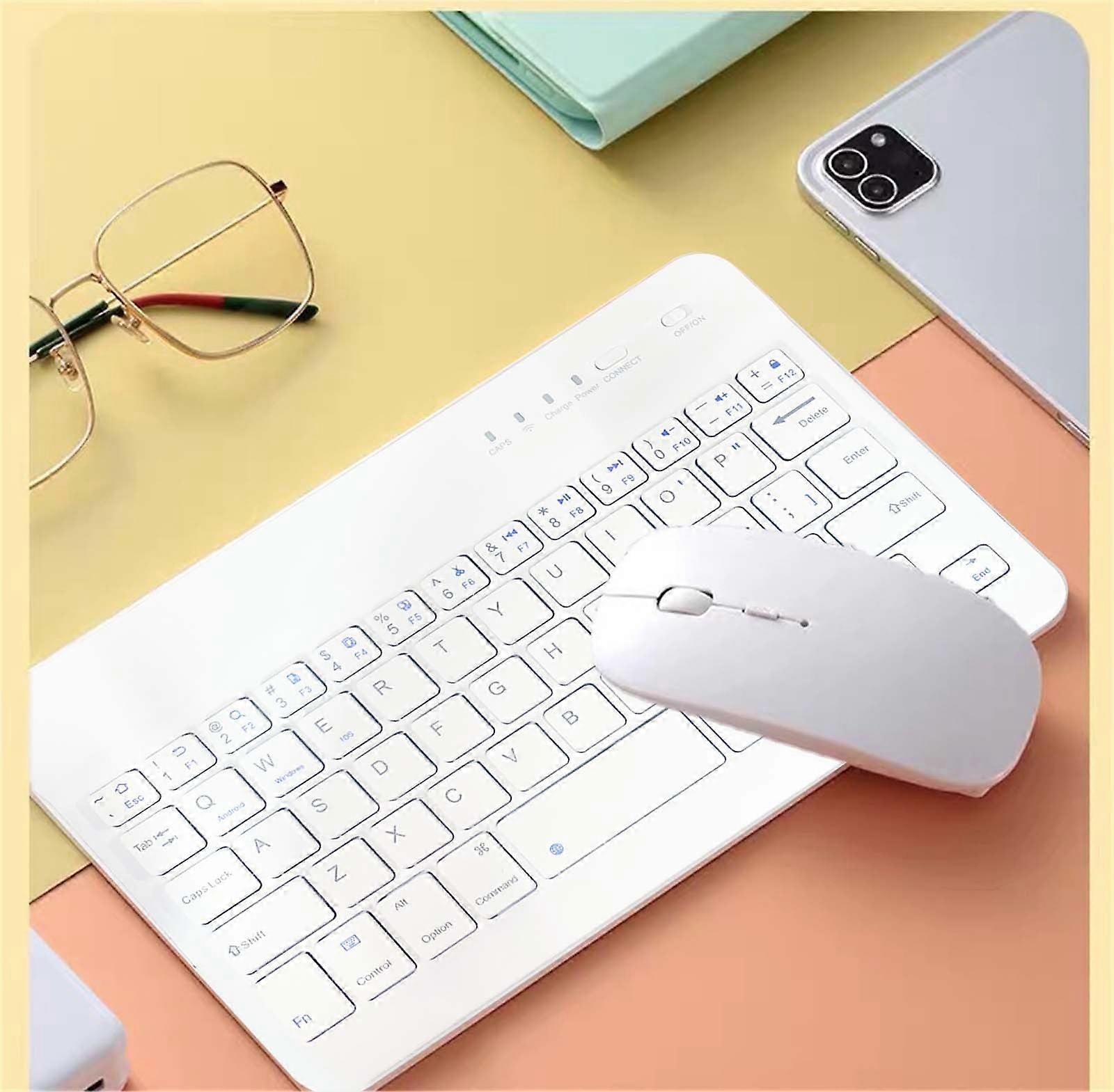 7.9 Inch Wireless Keyboard Set Candy Color Keyboard and Mouse for Laptop Pc, Keyboard & Mouse