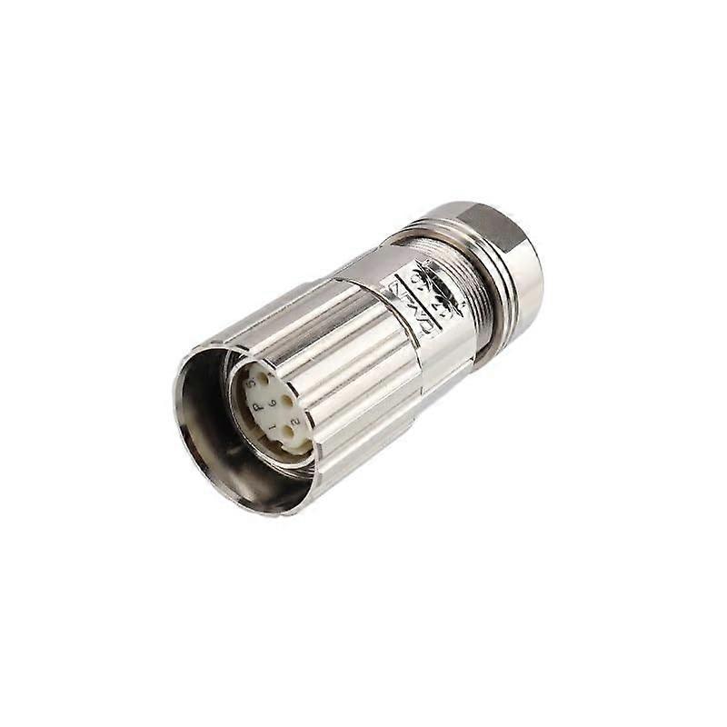 M23 Connector, 12Pin, 17Core Signal, Metal Socket, Motor Encoder, Clockwise/Counterclockwise, 230001 PType Inverse