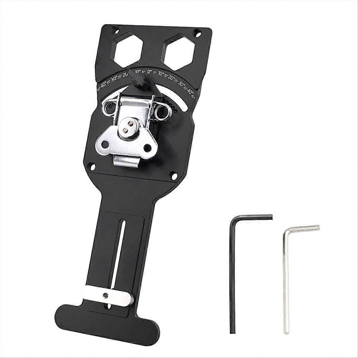 Adjustable Angle Track Saw Square with -45 to 45 Quick Positive Angle Stop Guide Rail Square 90 D