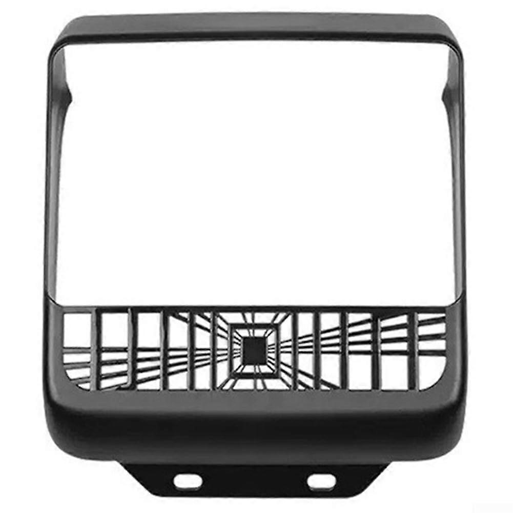 Rear Air Outlet Frame For Compatible Model 3 And Model Y Refresh 2025 Carbon Grain Finish Matte Black Upgraded Vent Design