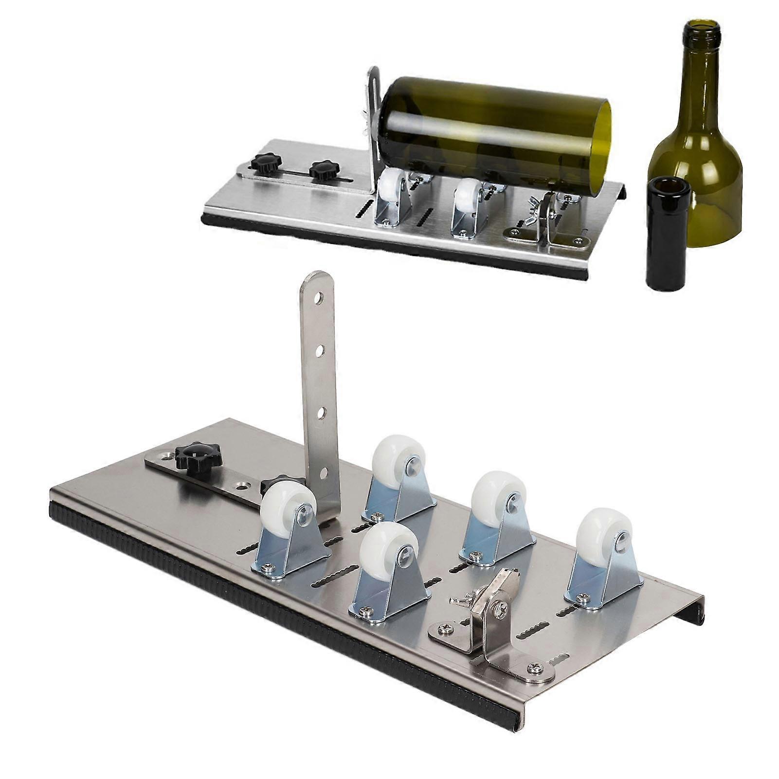 5 Wheels Bottle Cutter Glass Wine Bottle Cutting Machine DIY Adjustable Bottles Opening Tool Kit 