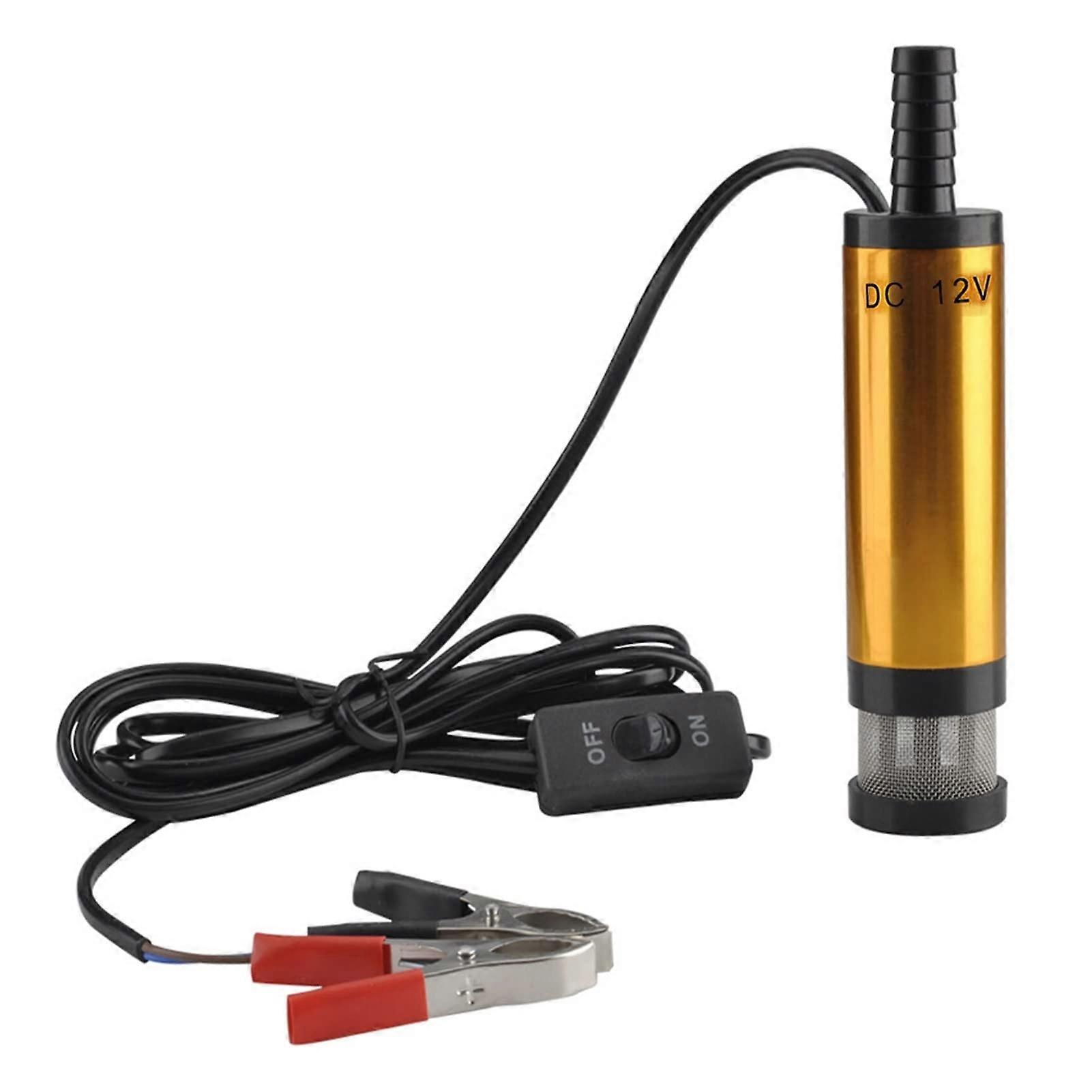 Self Priming Diaphragm Water Pump 12V/24V Mini Portable Submersible With Filter For Diesel Fluid Transfer