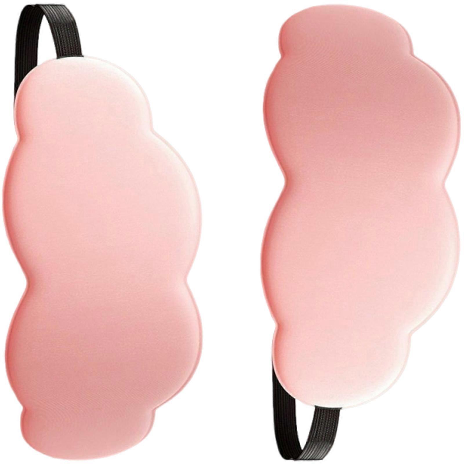 Ergonomic Sleep Eye Mask Blocks Light Breathable Fabric Sleep Eye Cover For Daytime Napping And Night Rest  Pink