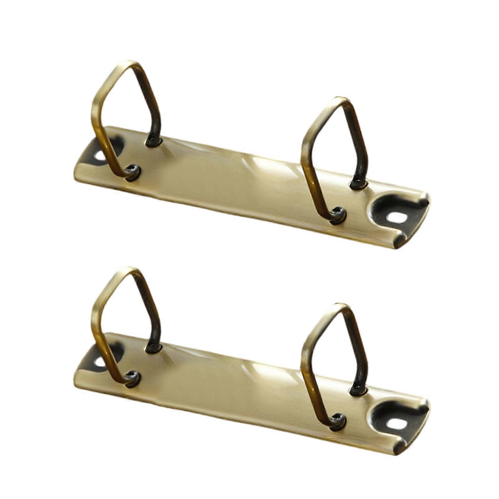 2Pcs Two Hole Metal Binding Rings Square Shape Binding Rings For Documents Paper Organization Office School Supplies Multicolor