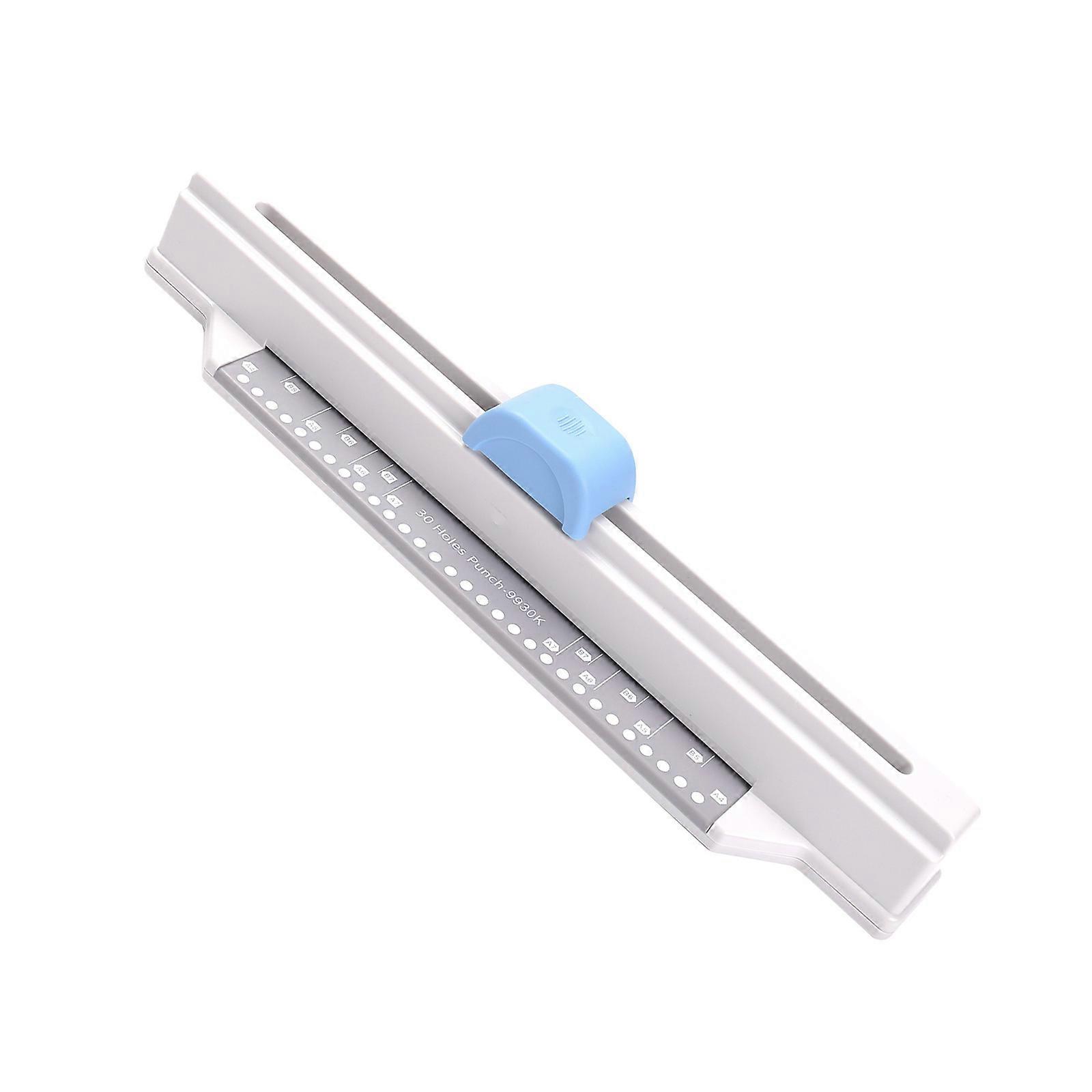מחורר נייר ידני לגיליונות רופפים עם 30 חורים, ציוד משרדי, מחורר נייר עם 30 חורים, מחורר נייר הזזה עם חורים, צבעים שונים