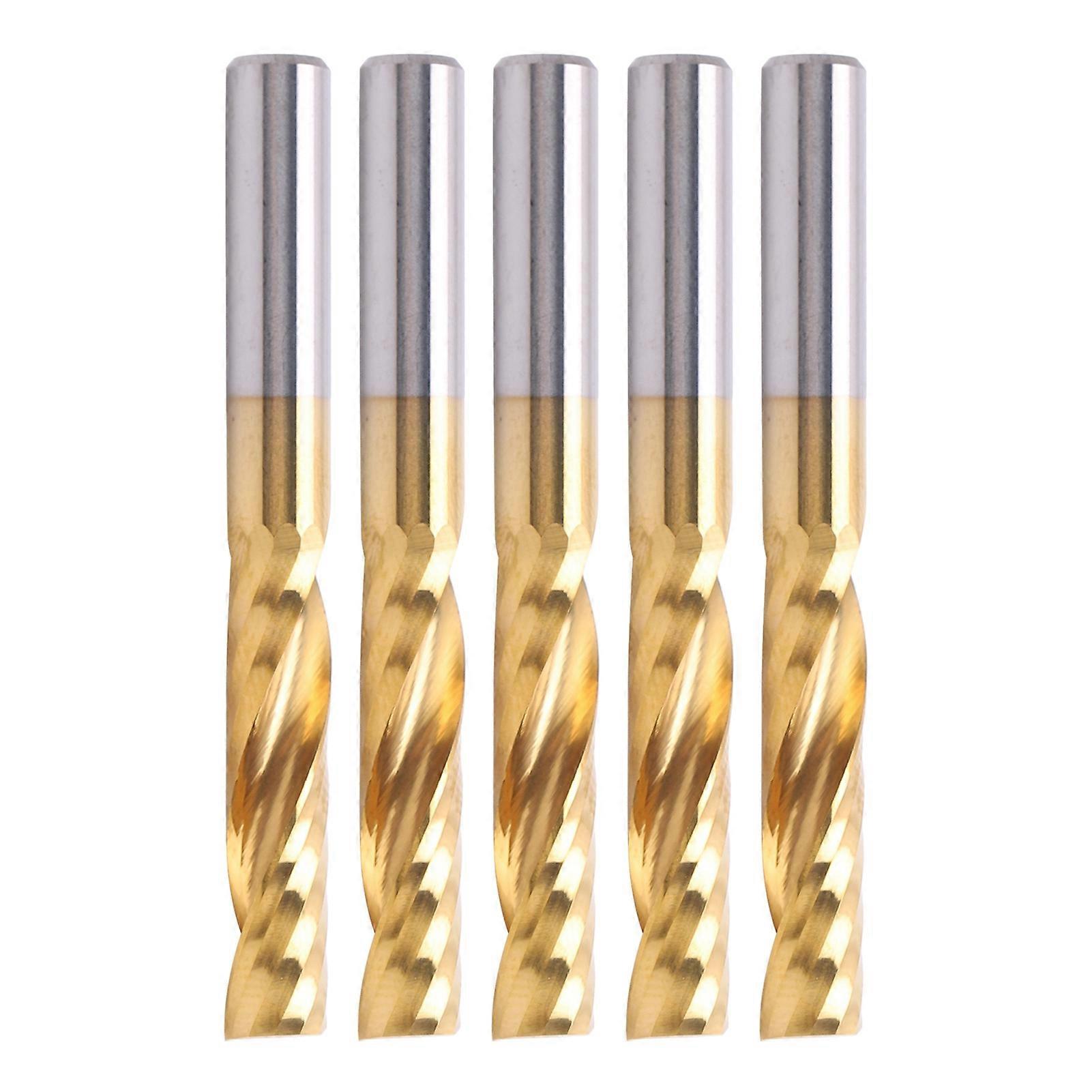 5pcs Professional CNC End Mill Metal Spiral Router Bit Milling Cutter Accessory 6 X 28 X 55mm