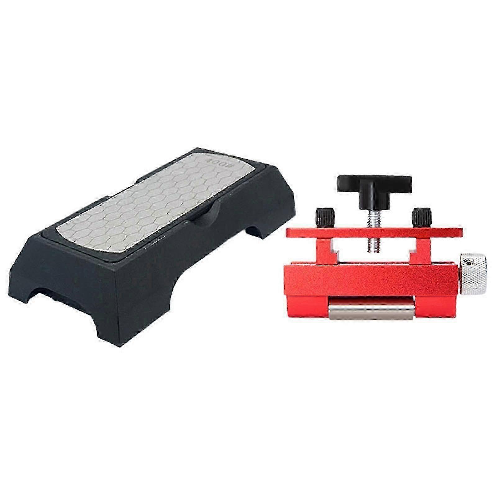 Honing Guide Tool Set with Sharpening Stone 400 1000 Grit Parts Sharpening Jig for Workshop Flattening