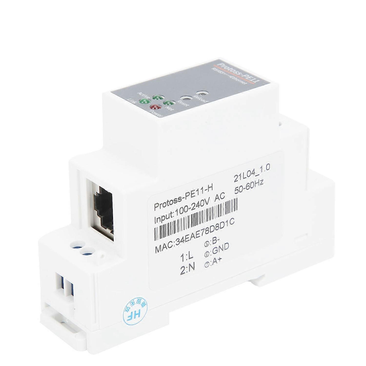 RS485-Ethernet-sarjapalvelinkiskoon kiinnitettävä reititin 100-240VAC PE11-H FreeRTOS:lle