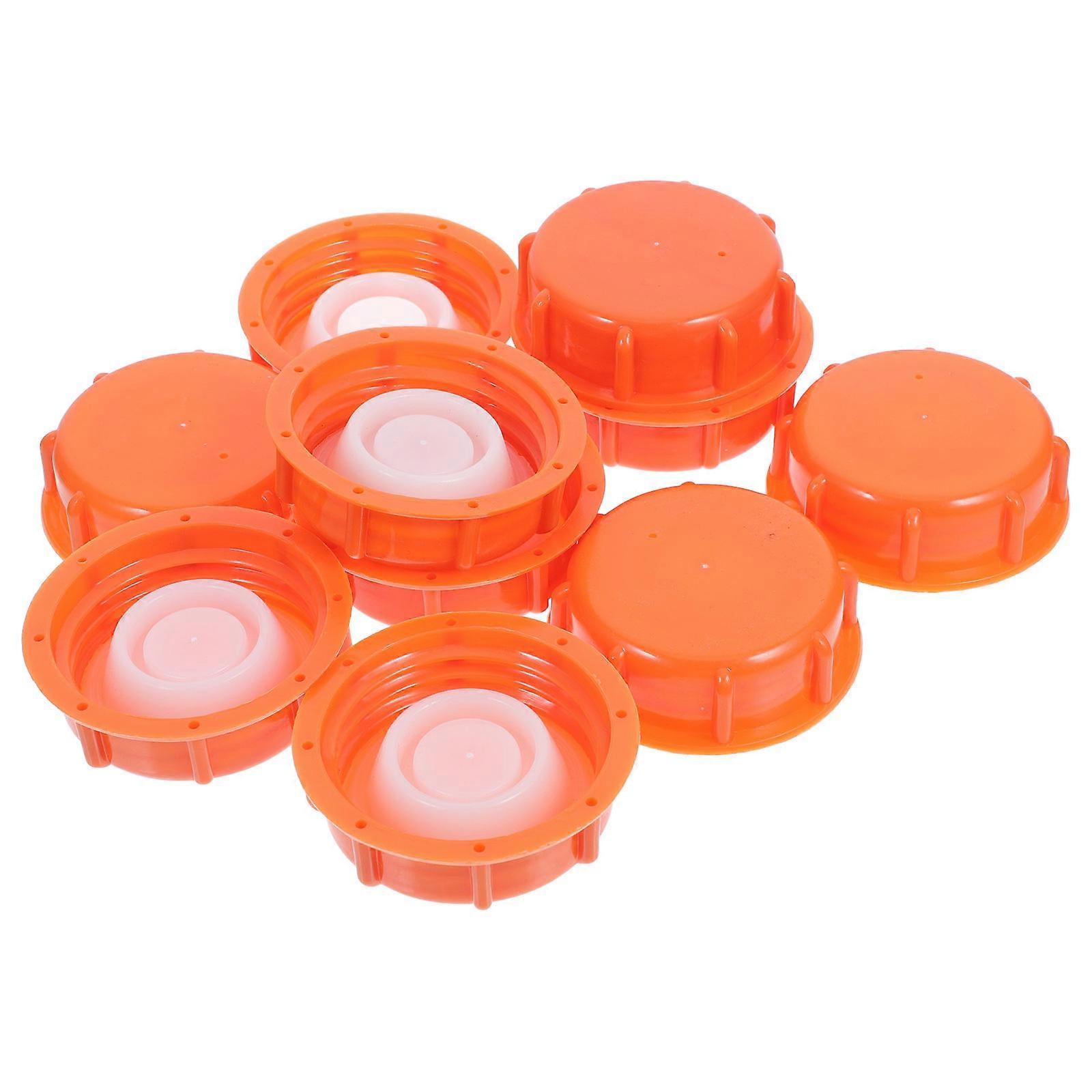 Orange Pe Plastic Drum Bung Caps for Drum Sealing 10Pcs Durable Cover