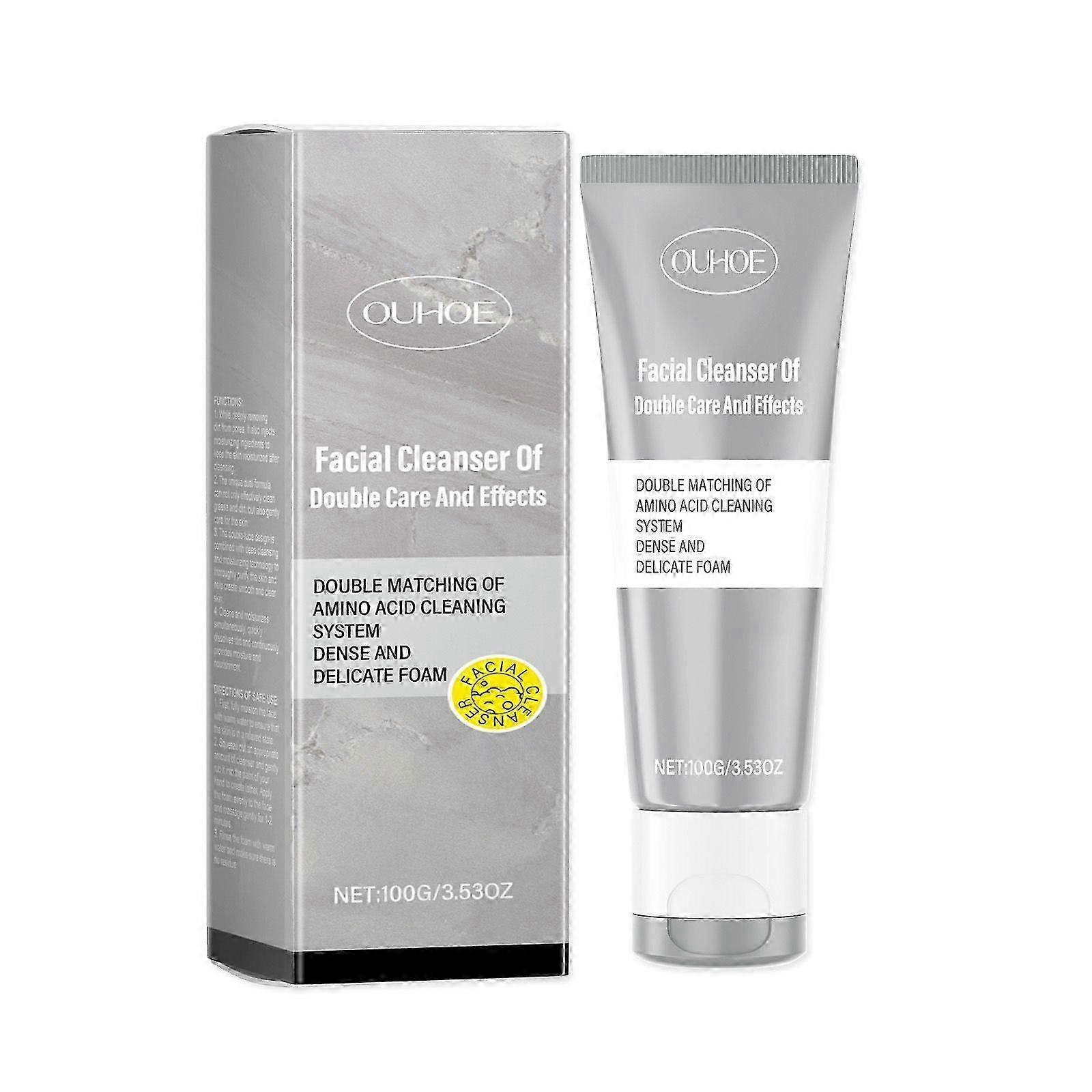 Ouhoe Dual Cleansing And Moisturizing Facial Cleanser Gently Cleanses The Facial Skin, Providing Refreshing Hydration And Moisturizing