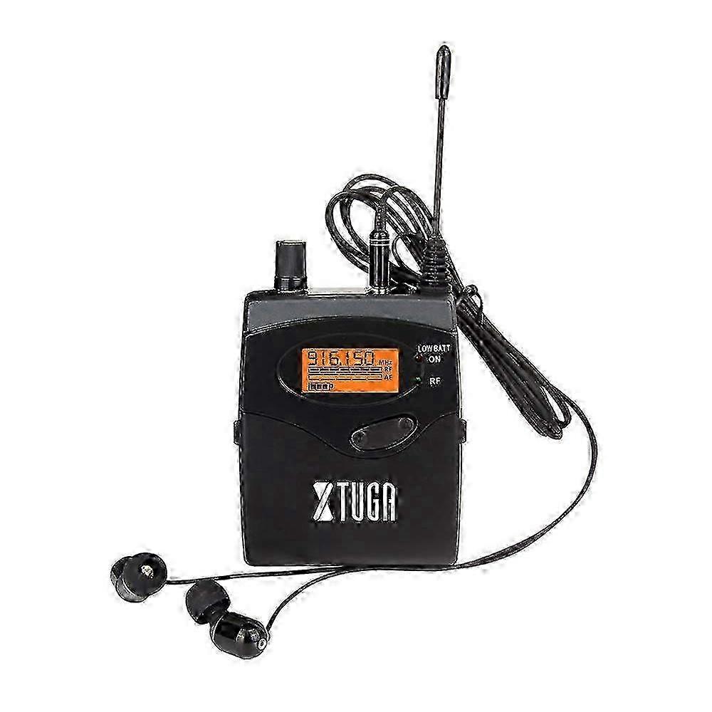 XTUGA RW2080 UHF Wireless Stage Singer In-Ear Monitor System Single BodyPack Receiver
