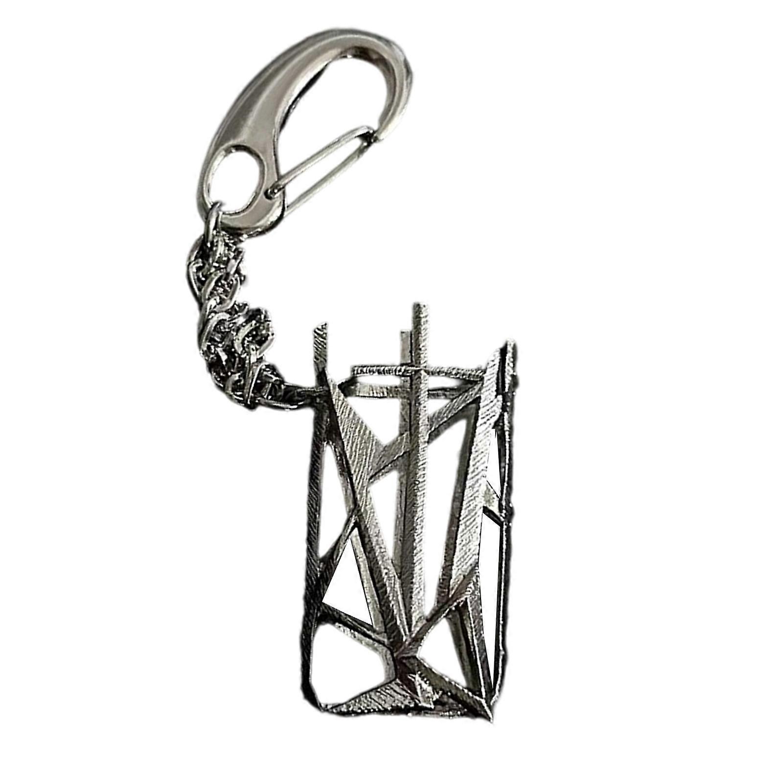 Gothic Styles Multi Tool Keychain For Adventurers Distressed Metal Craftsmanship Lighter Holder Keychain Accessory Multicolor